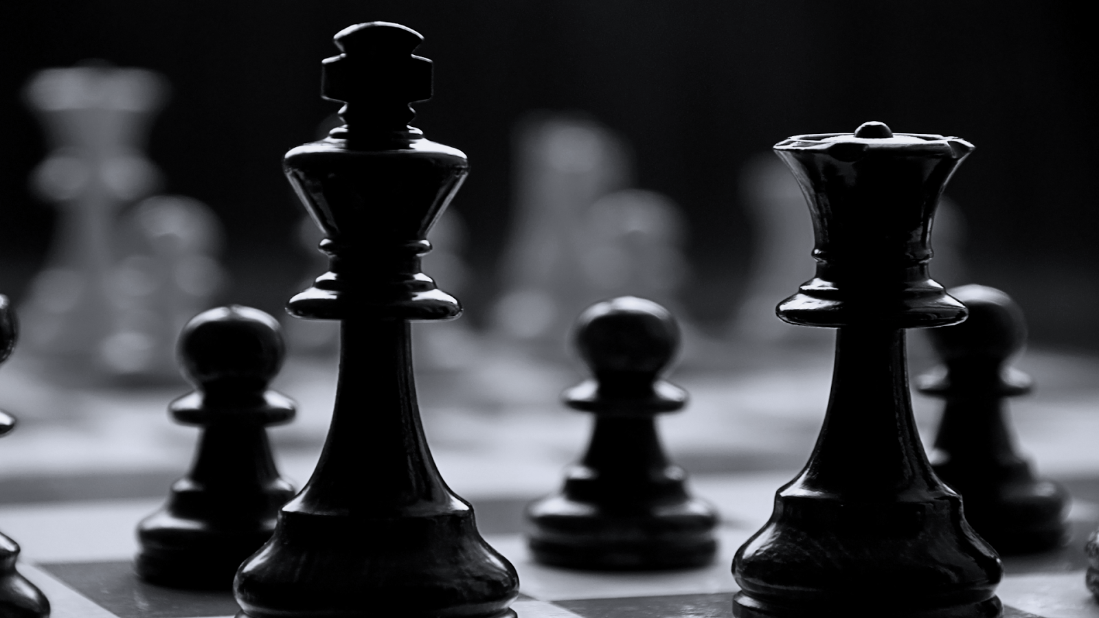 Wallpaper chess, queen, shadow, pawn for mobile and desktop