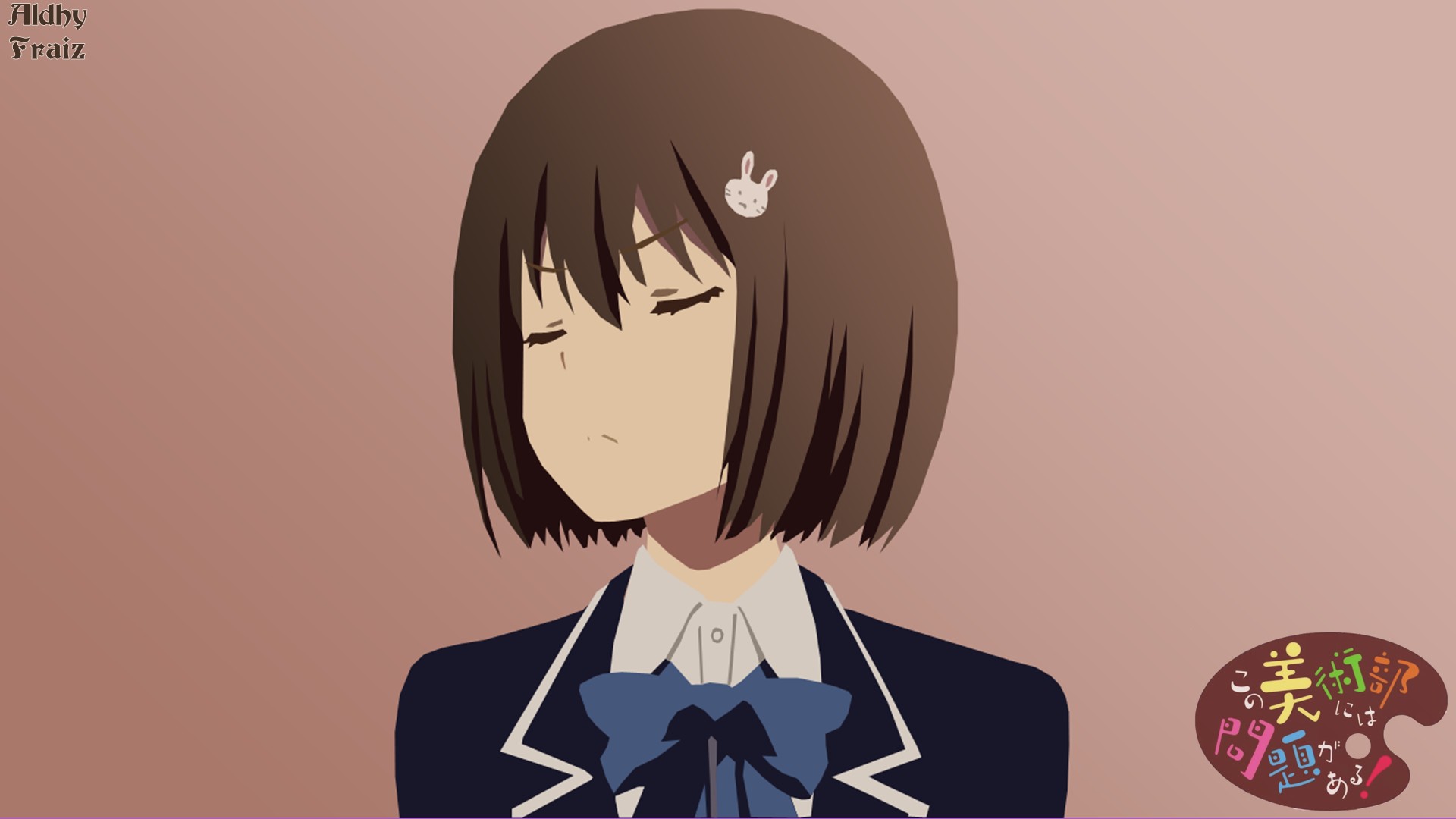 Wallpaper, 1920x1080 px, anime girls, Kono Bijutsubu ni wa Mondai ga Aru, Usami Mizuki 1920x1080