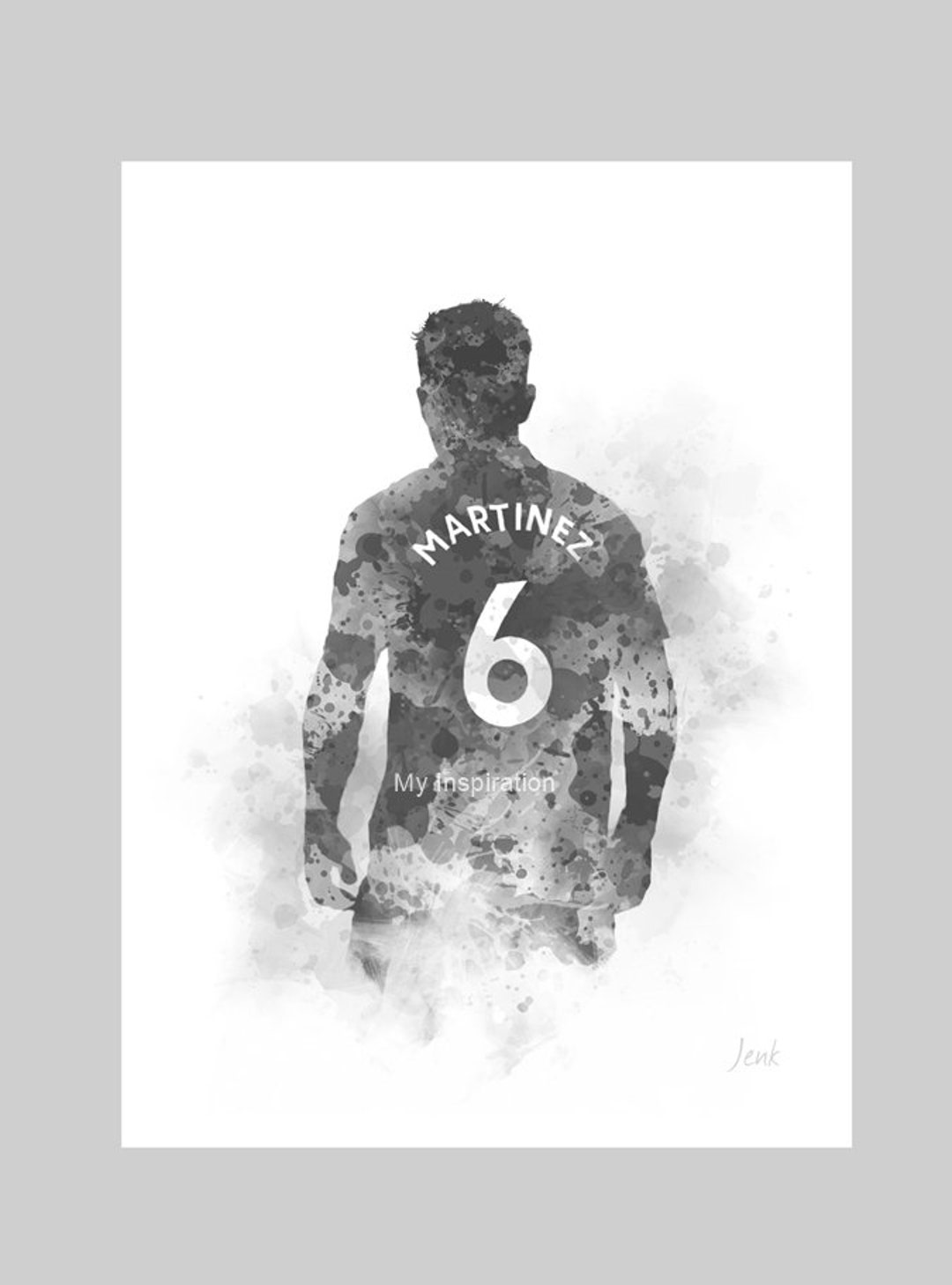 Lisandro Martínez ART PRINT Manchester United Football