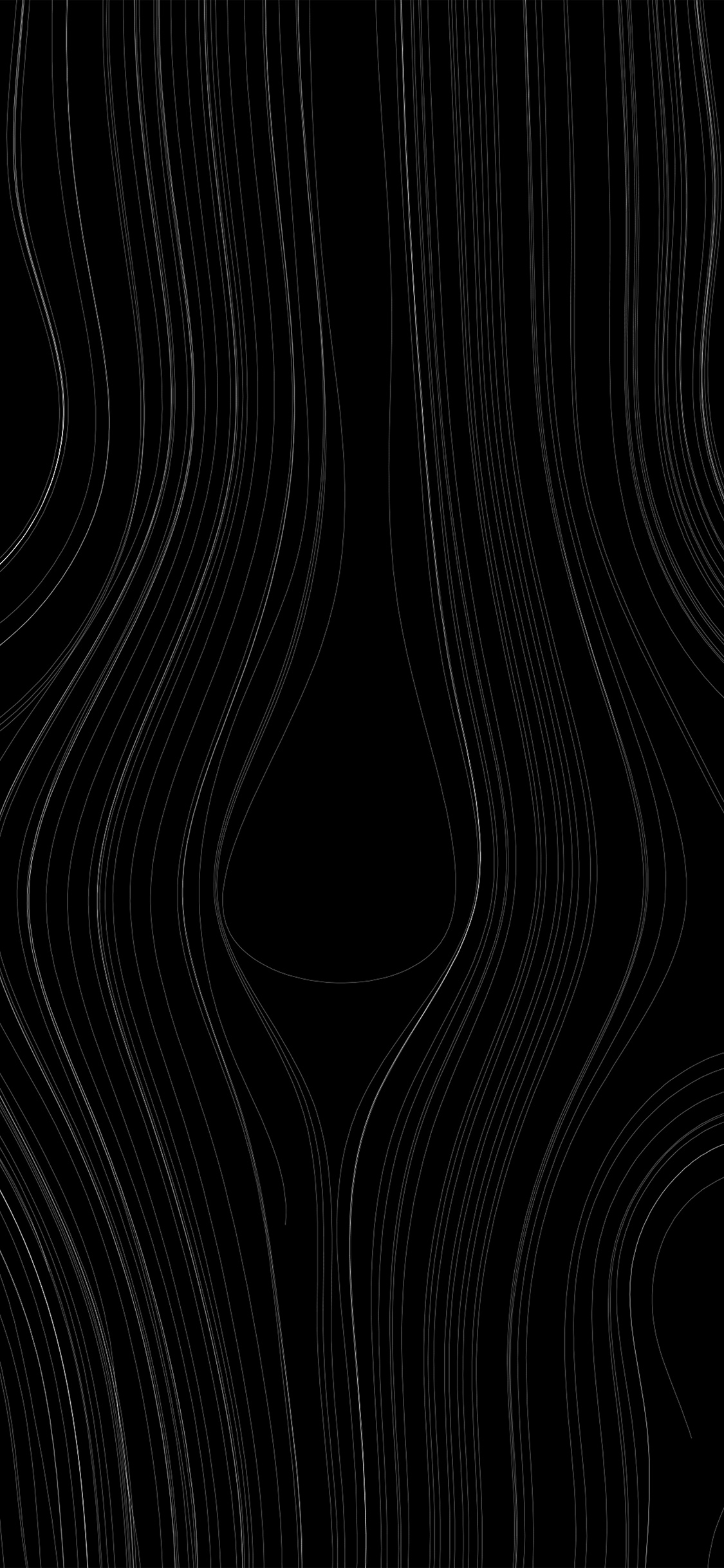iPhone X wallpaper. lines curve dark bw pattern