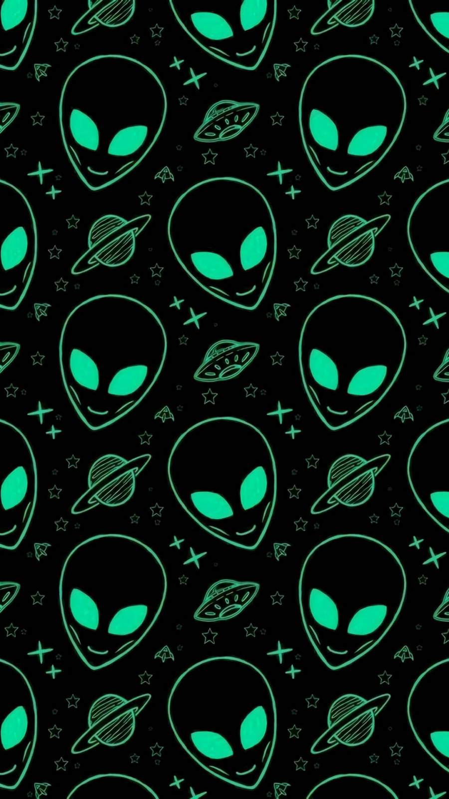 Alien Pattern IPhone Wallpaper Wallpaper, iPhone Wallpaper