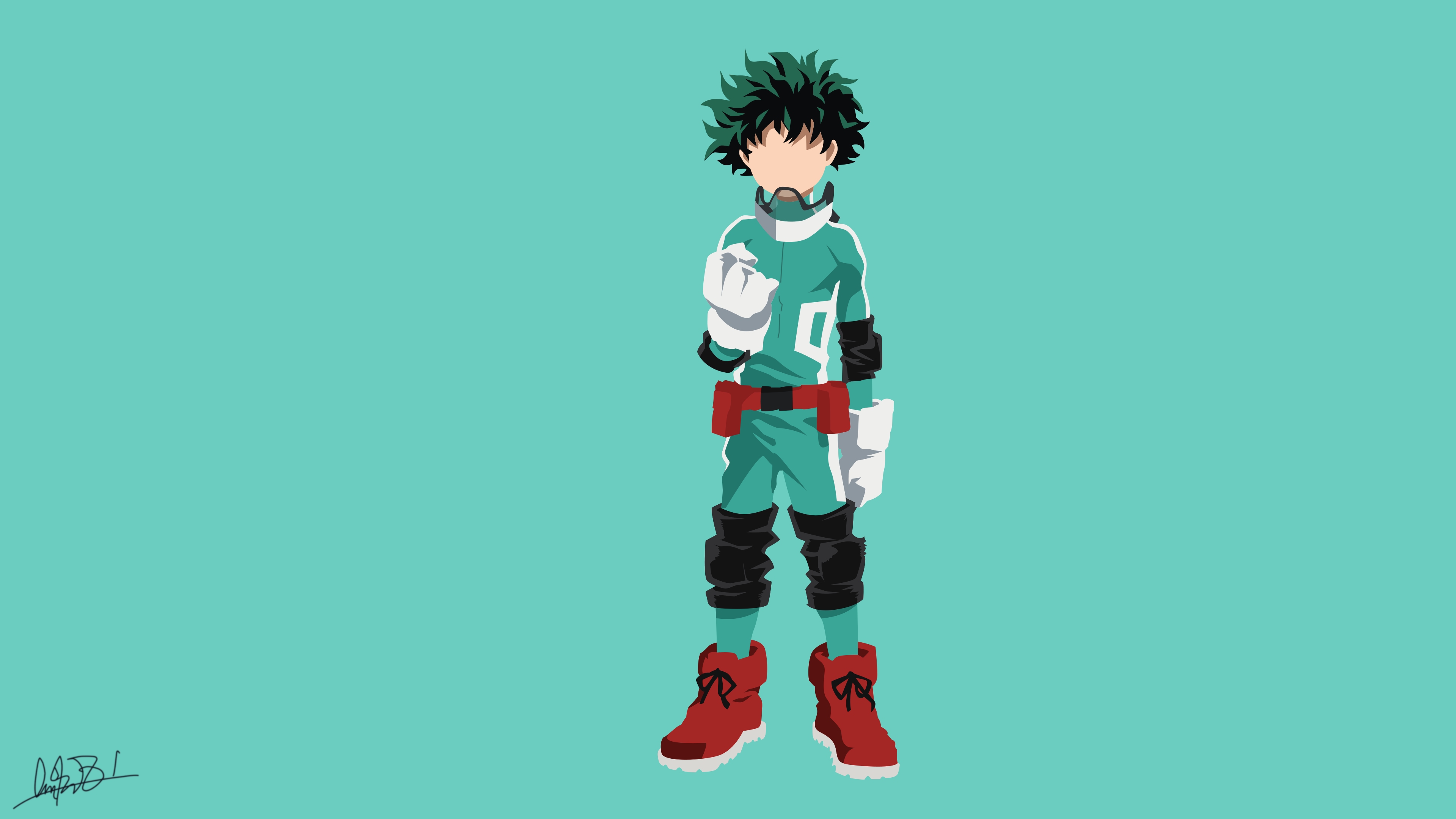 My Hero Academia Minimalist Deku Wallpaper Free My Hero Academia Minimalist Deku Background