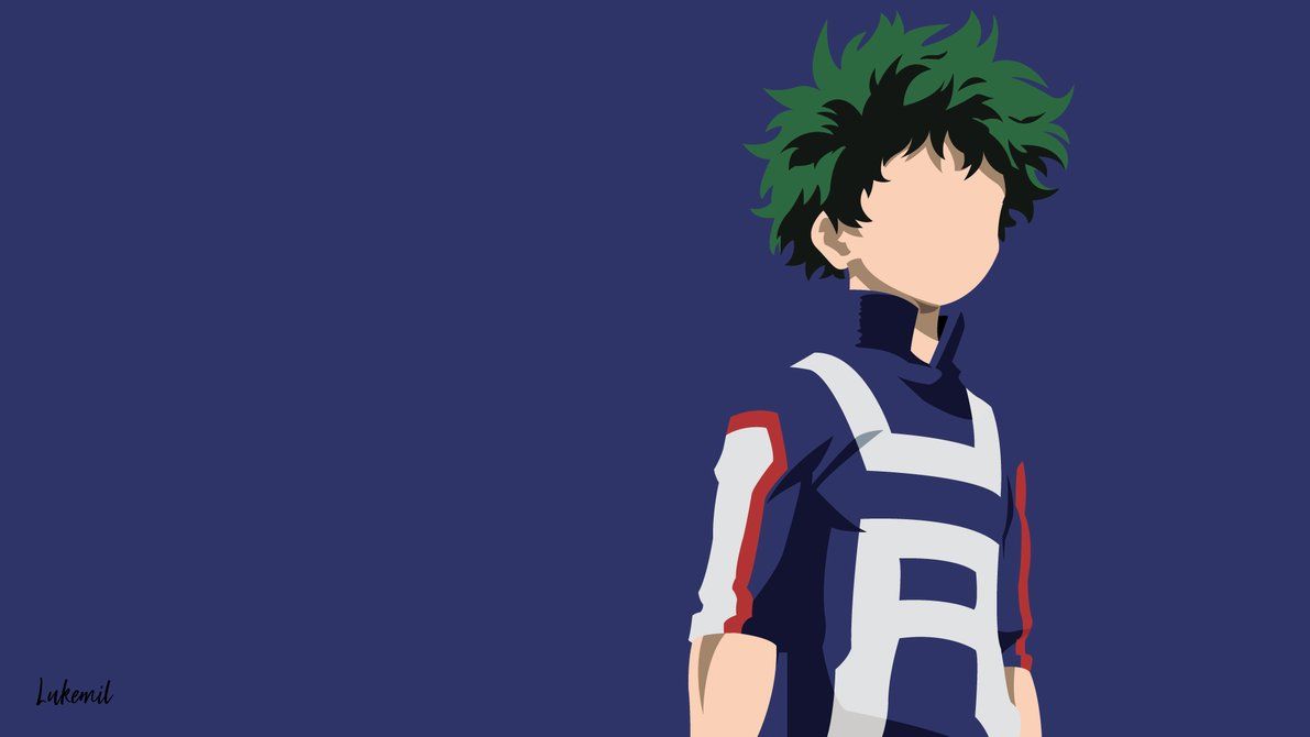 Midoriya Izuku (Boku no Hero) Minimalist Wallpaper. Minimalist wallpaper, Anime wallpaper, Hero