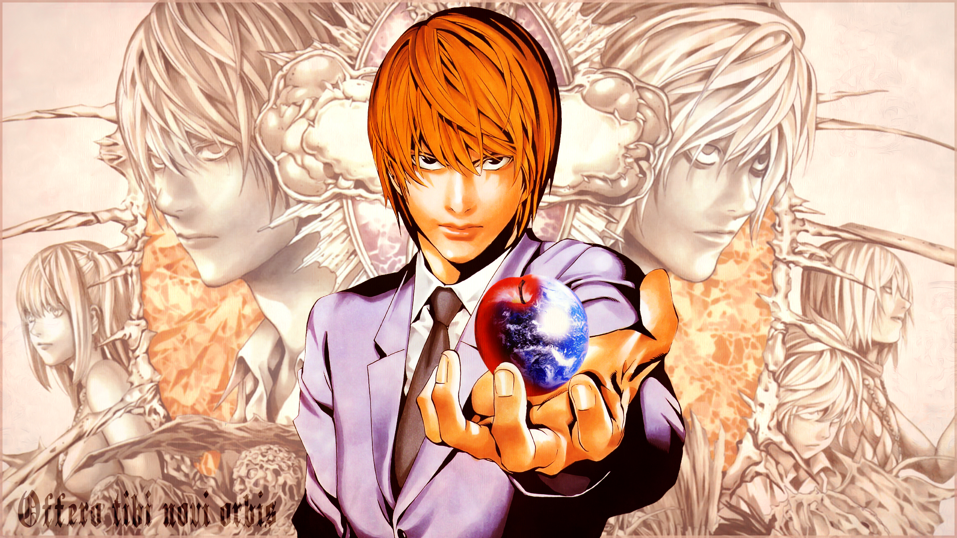 HD desktop wallpaper: Anime, Death Note, Hand, L (Death Note), Light Yagami, Kira (Death Note), Misa Amane, Mello (Death Note), Near (Death Note) download free picture