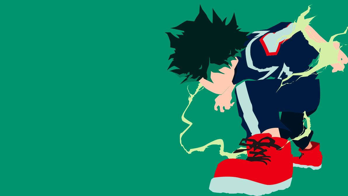 Download Minimalist Izuku Midoriya Deku Wallpaper