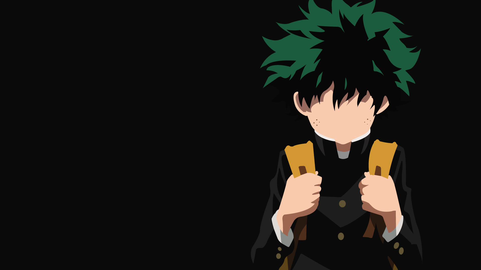 My Hero Academia Deku Minimalist Wallpaper (1920x1080)