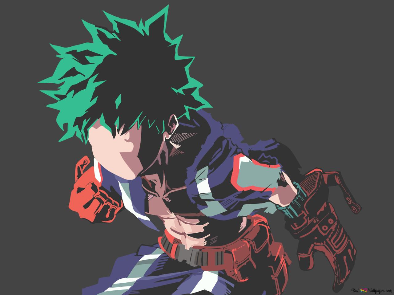 My Hero Academia Midoriya (Minimalist) HD wallpaper download