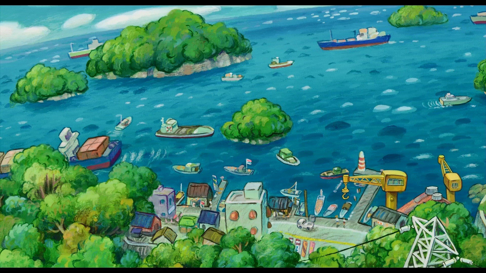 Ponyo on a Boat Wallpaper | Wallaland