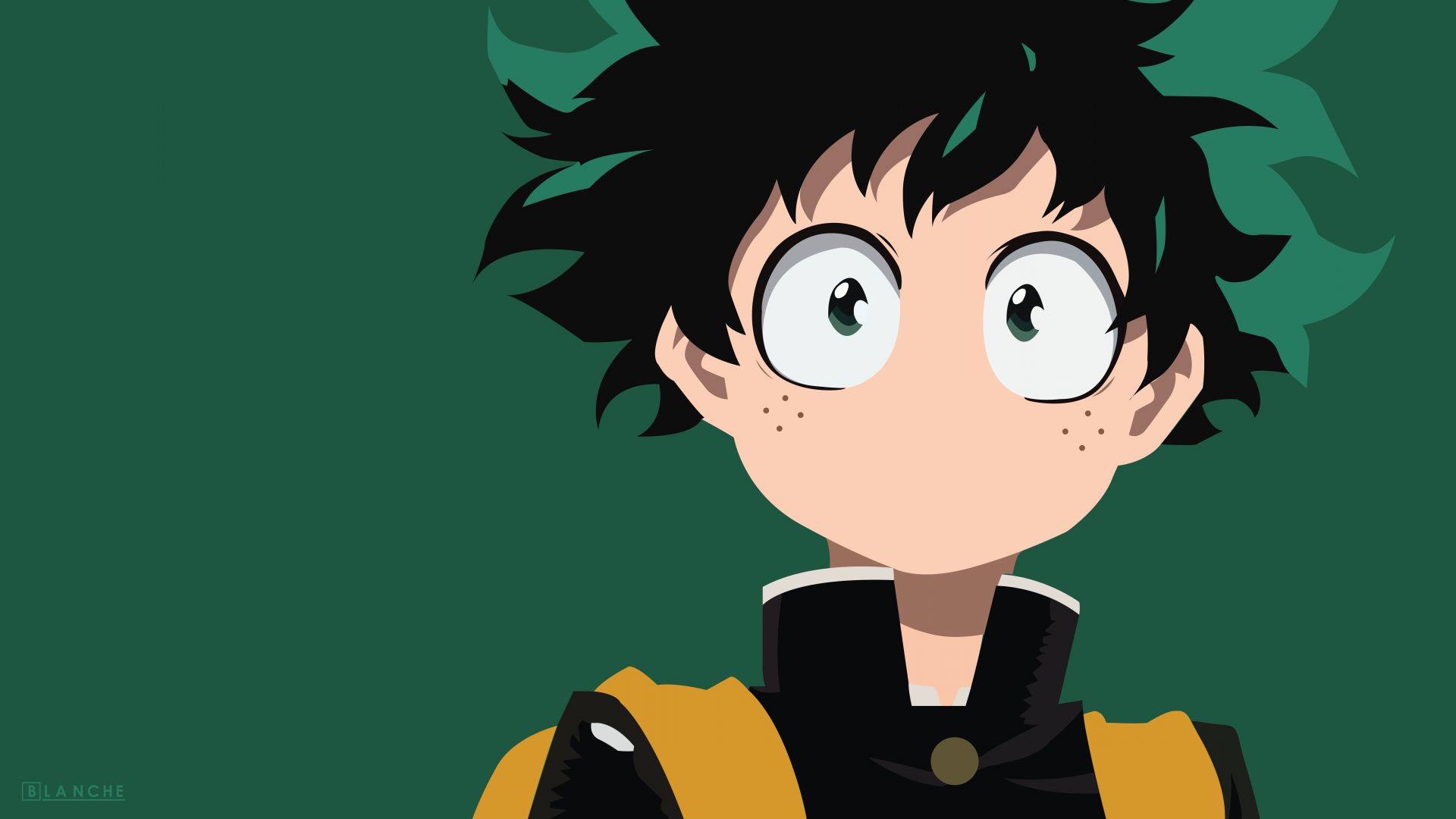 Desktop Wallpaper Stunned Anime Boy, Izuku Midoriya, HD Image, Picture, Background, Jq2mwm