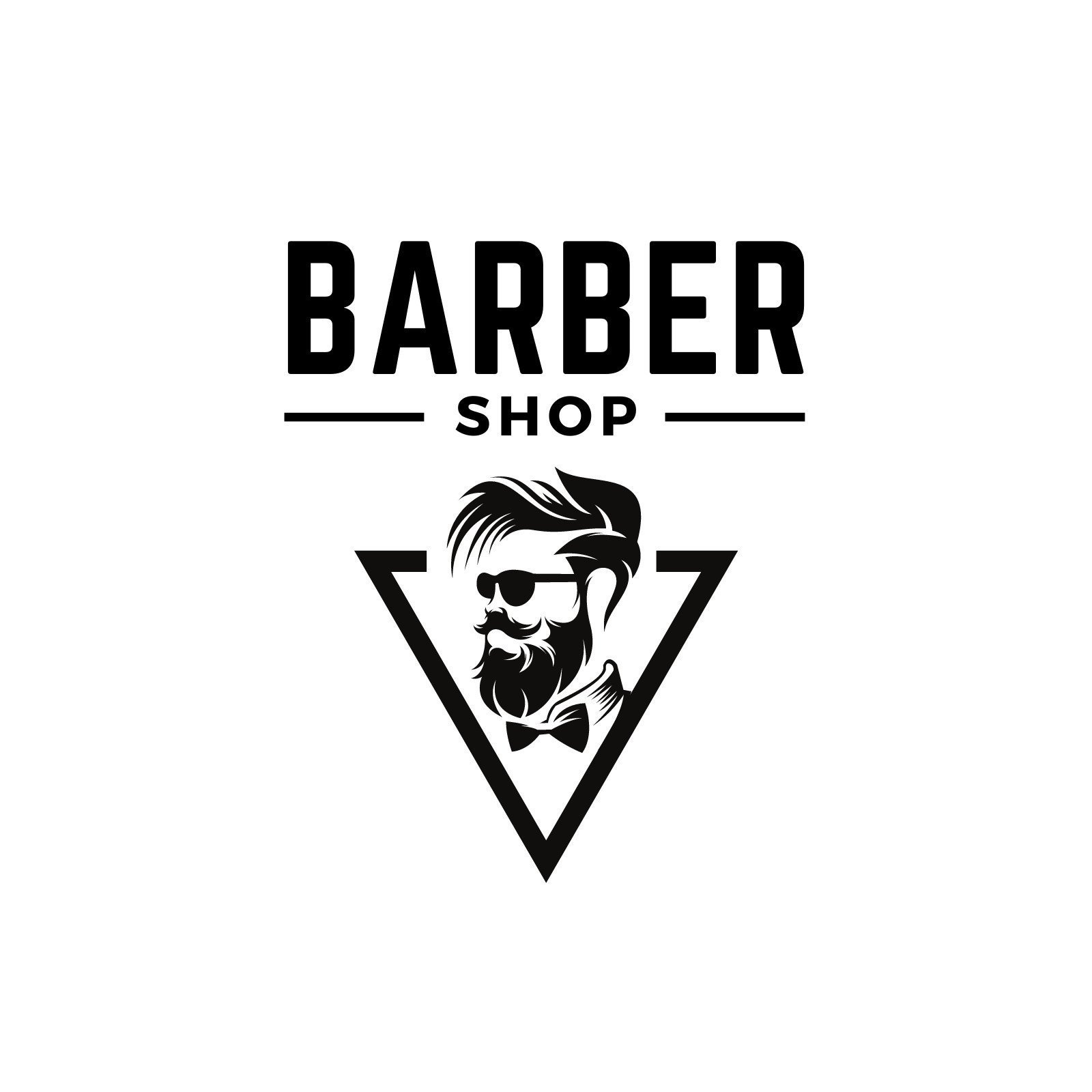 printable barbershop logo