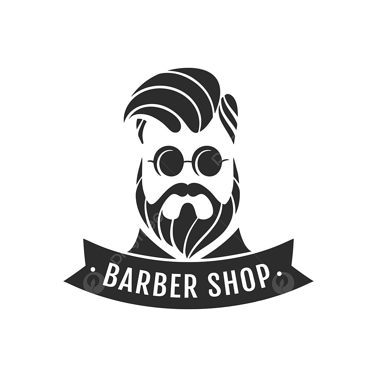 Barber Logo PNG Transparent Image Free Download