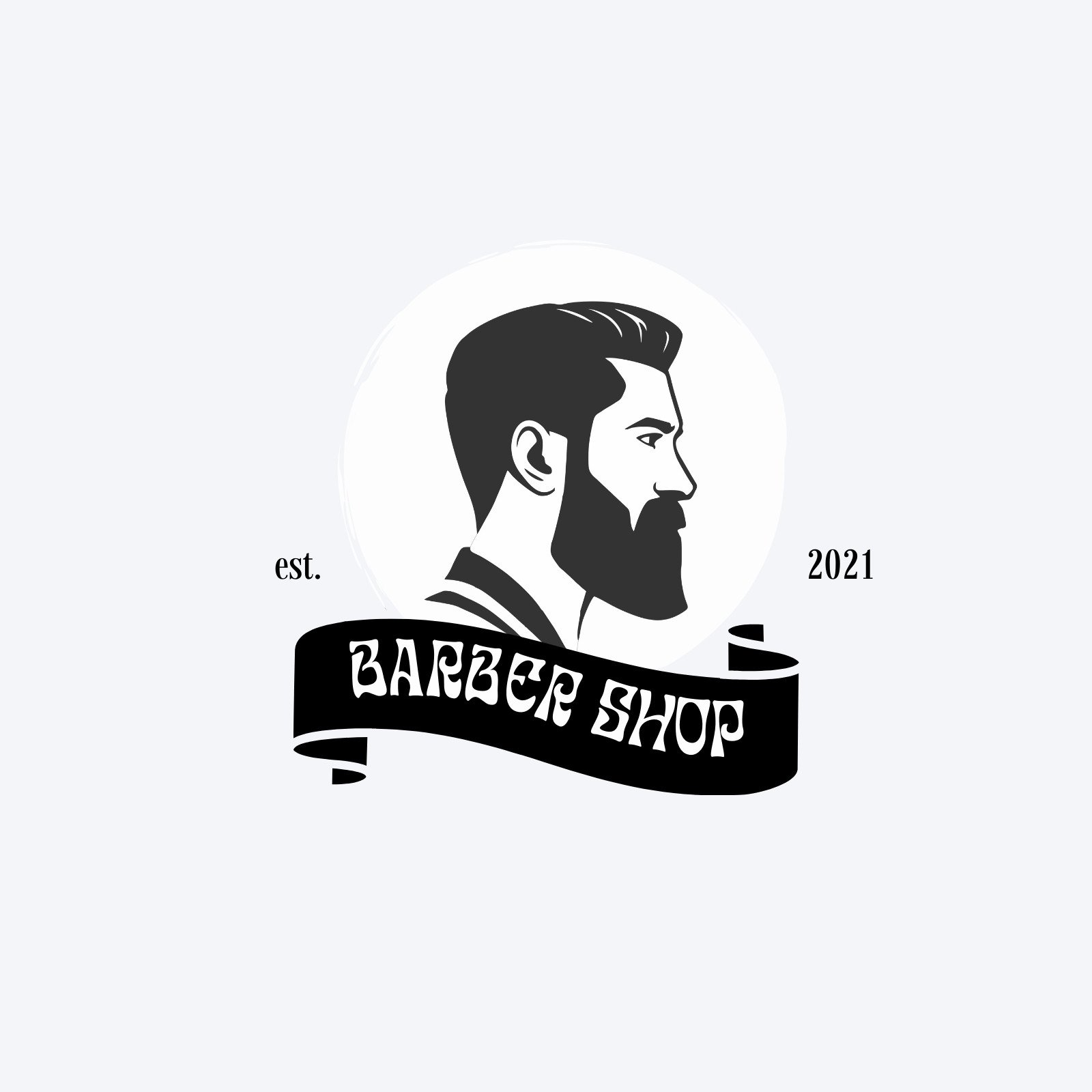 printable barbershop logo