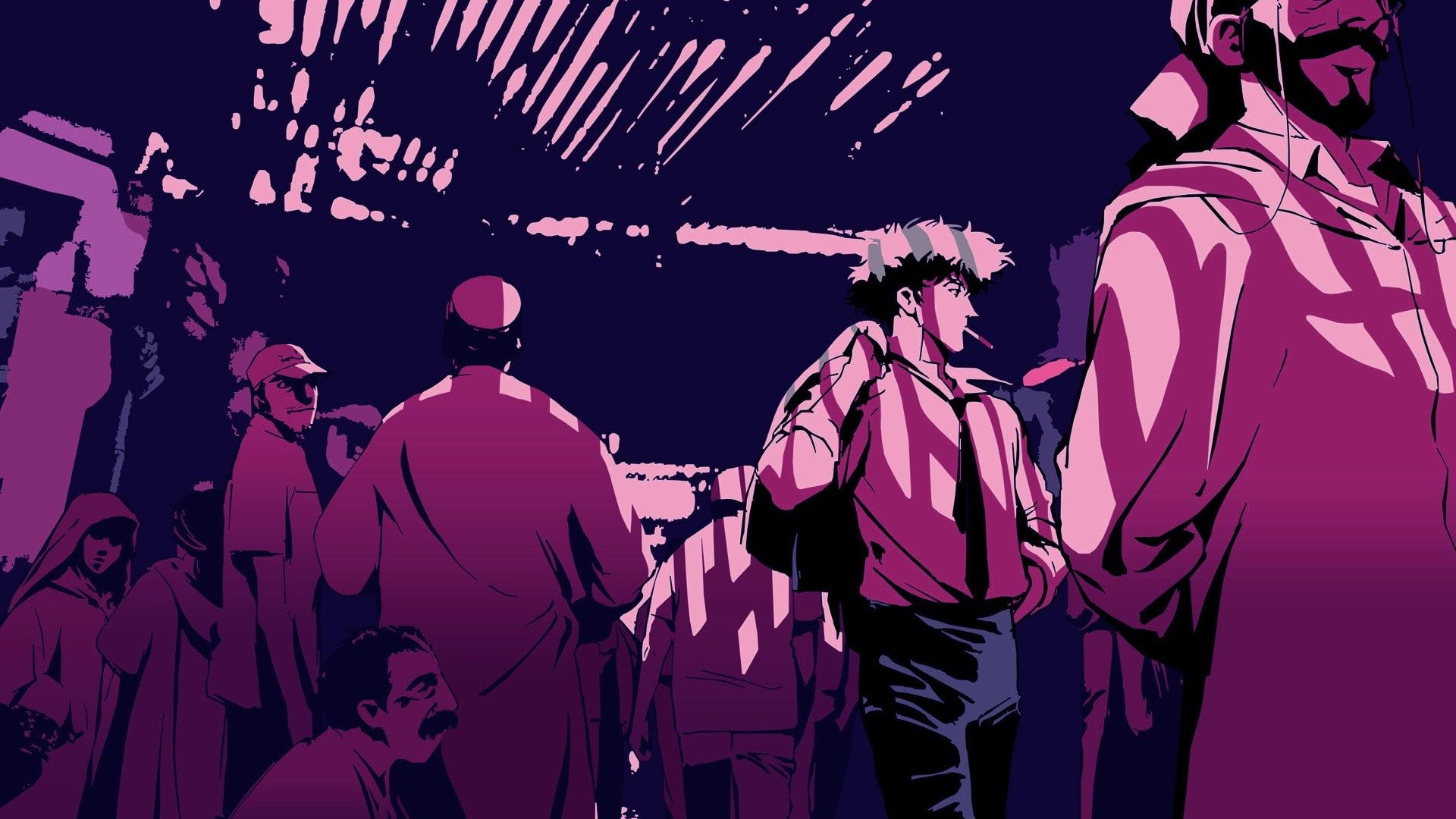 Cowboy Bebop Anime Purple HD, anime