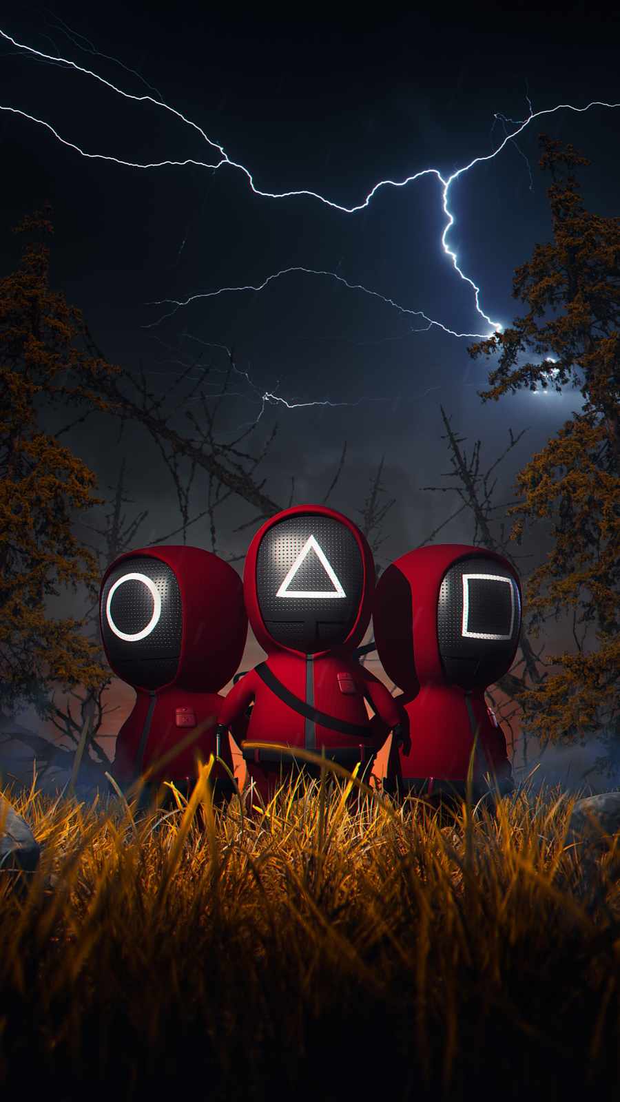 Squid Game Cute Soldiers IPhone Wallpaper Wallpaper, iPhone Wallpaper