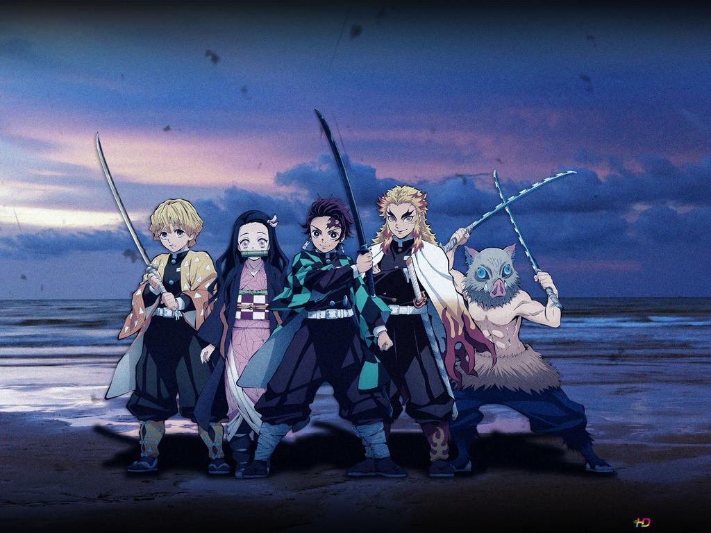 Demon Slayer Group HD wallpaper download