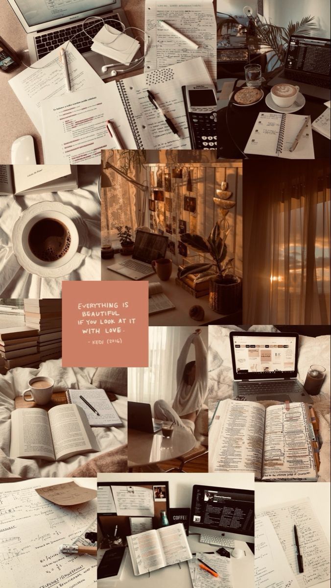 Brown study aesthetic