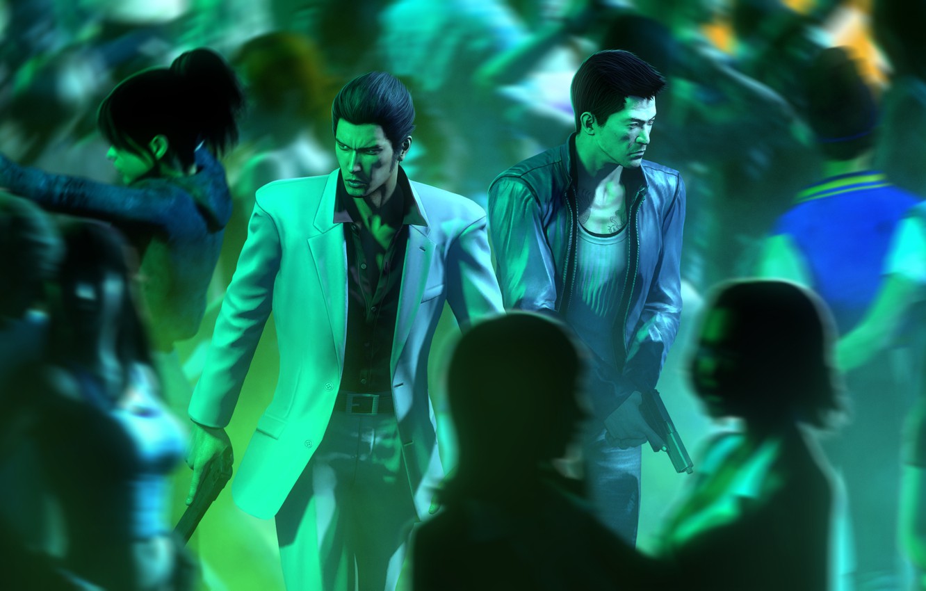 Wallpaper bandit, crossover, police, Sleeping Dogs, Yakuza, Wei Shen, Kazuma Kiryu image for desktop, section игры
