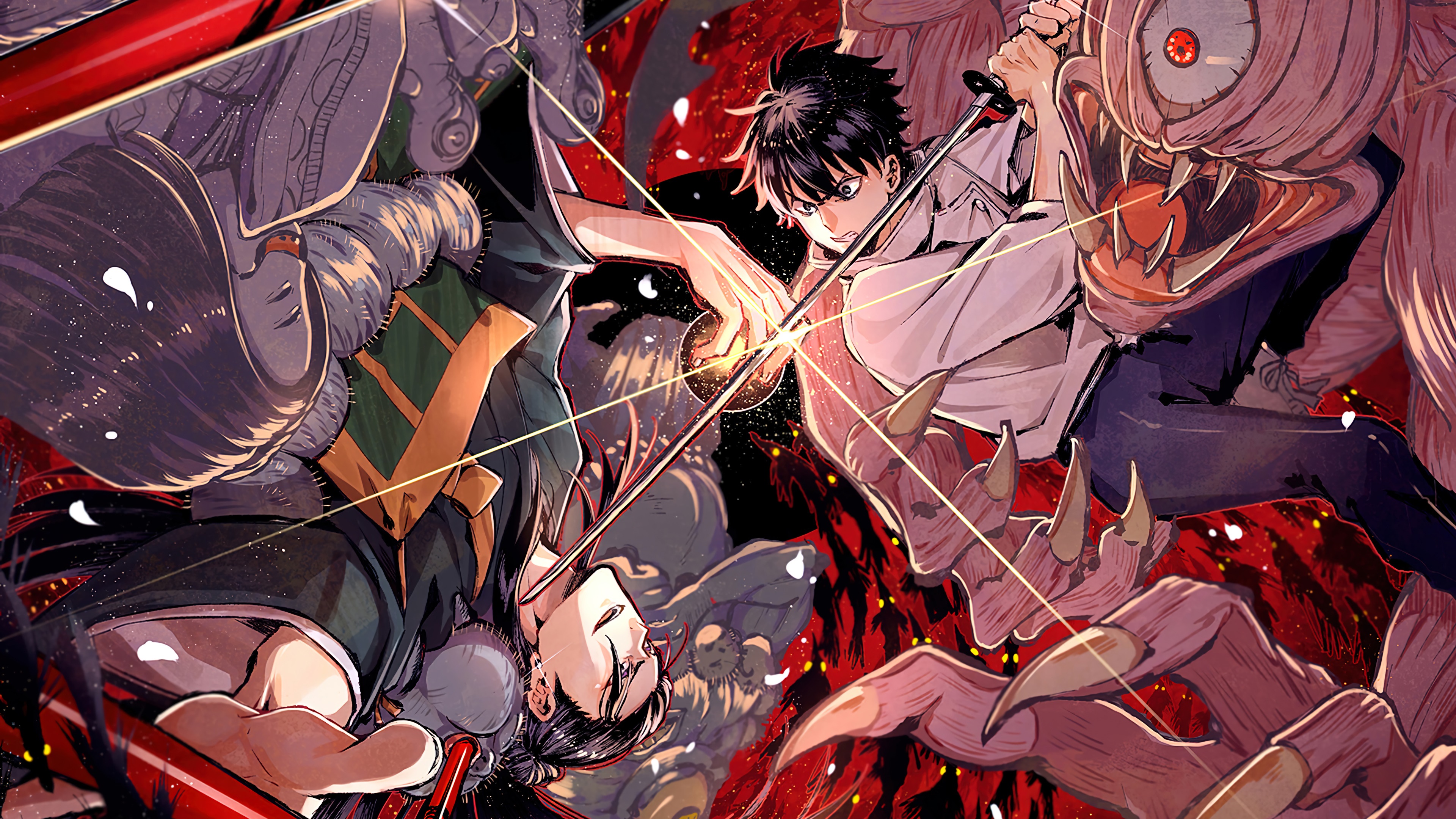 jujutsu kaisen 0, anime, yuta, vs suguru, 4k Gallery HD Wallpaper