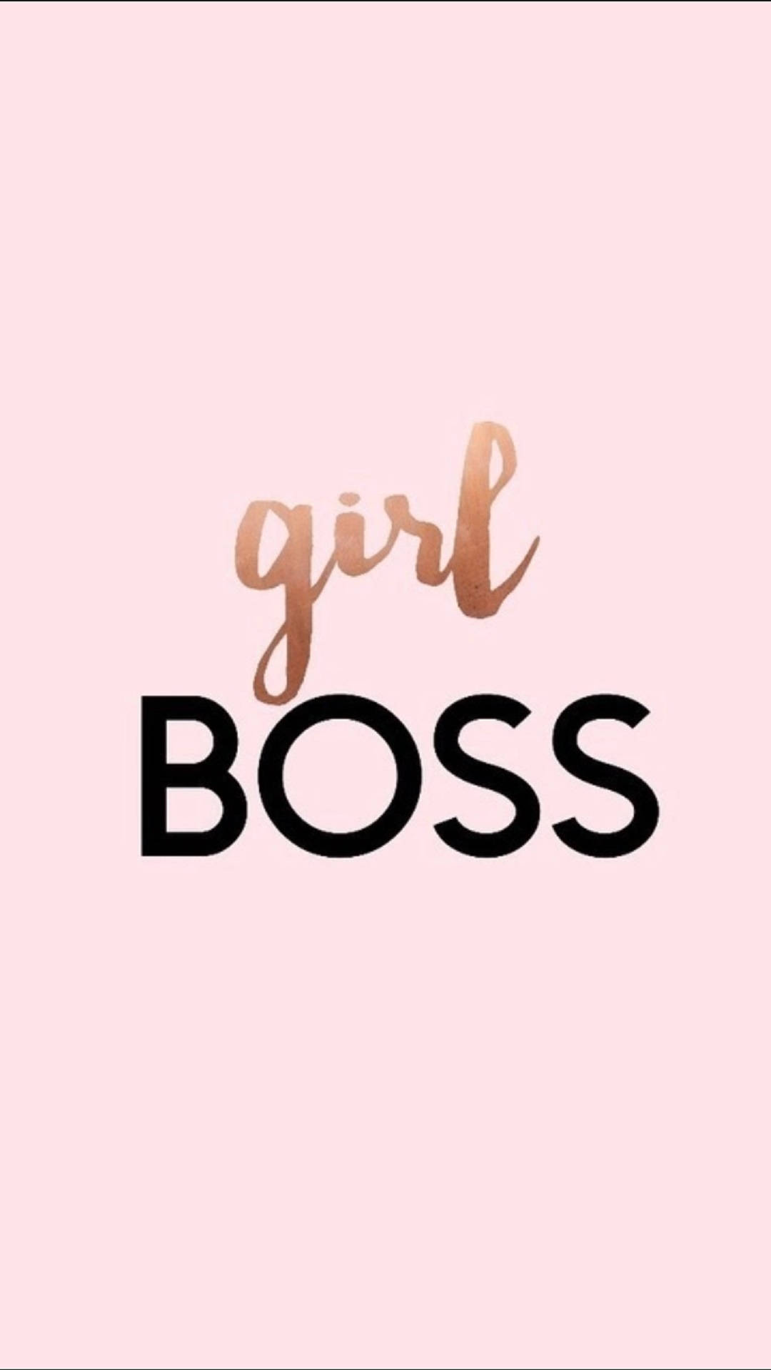 Download Girl Boss In Light Pink Wallpaper