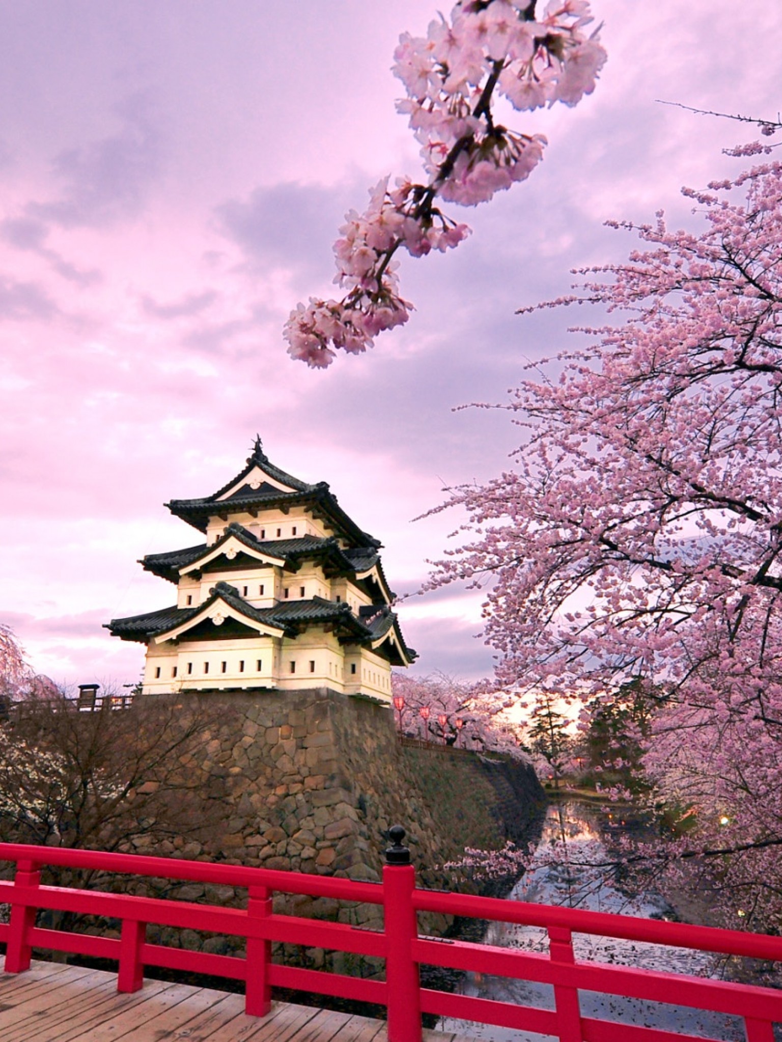 Download Hirosaki castle Japan Full HD Wallpaper Retina iPad