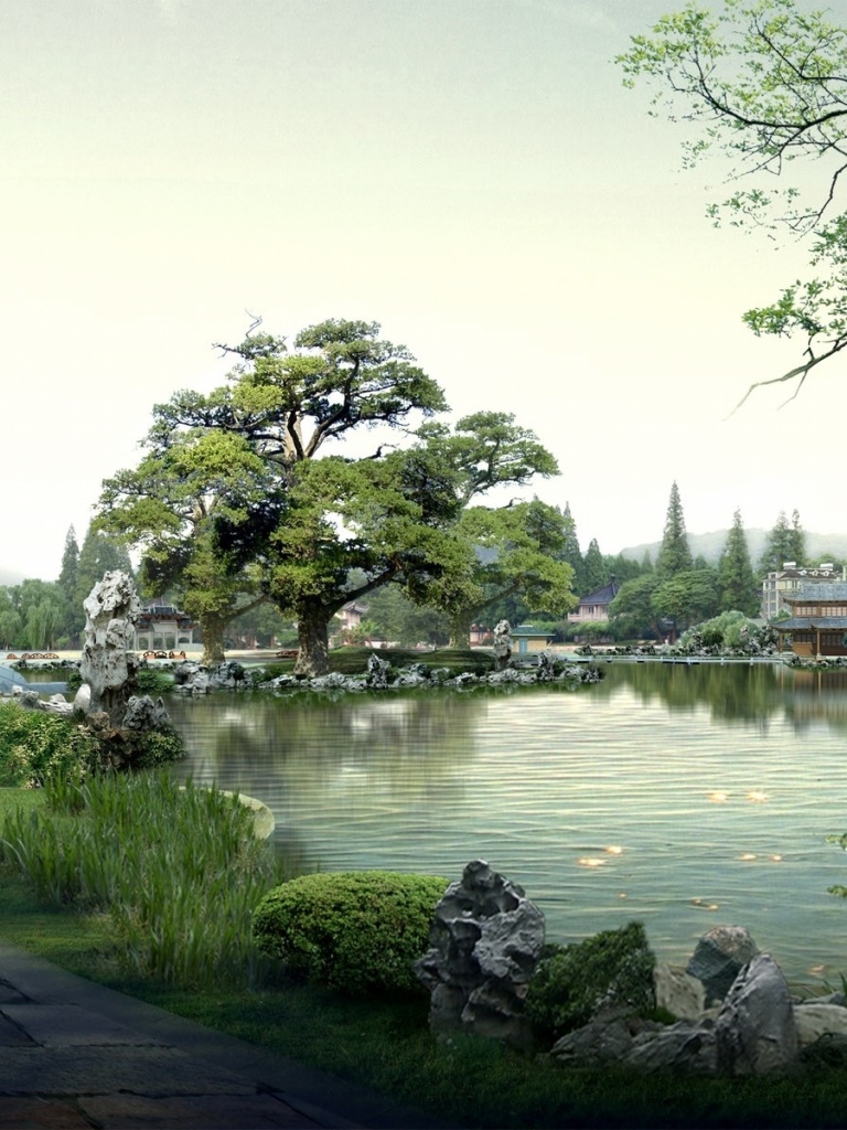 Digital Garden Japan iPad mini wallpaper