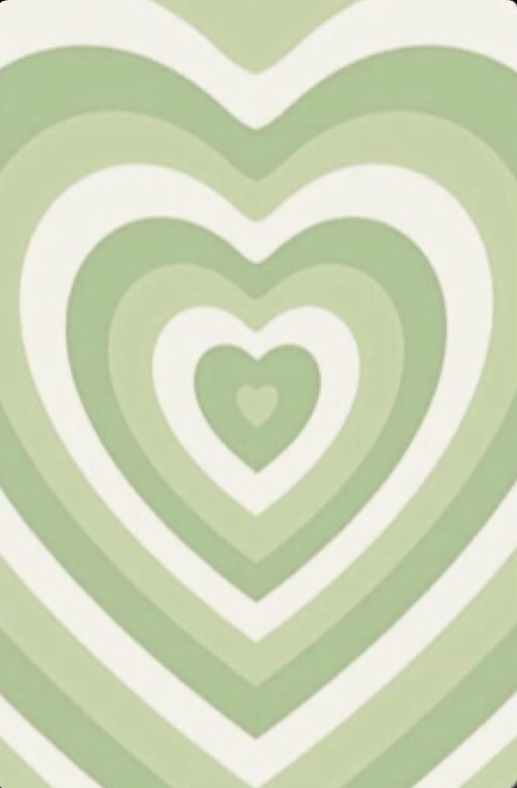 Preppy Green Heart Wallpapers Wallpaper Cave