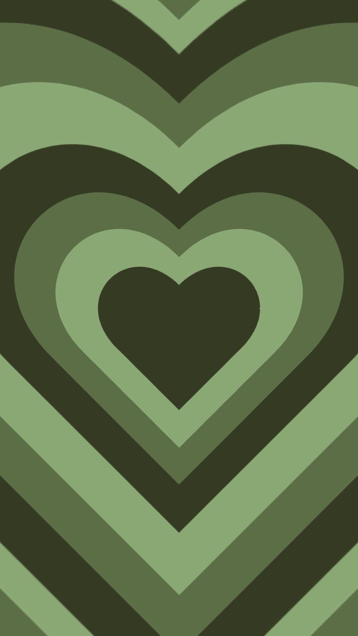 Preppy Green Heart Wallpapers - Wallpaper Cave