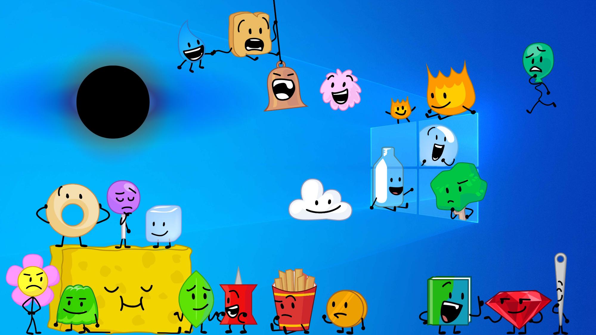 BFDI [ Wallpaper for your PC ]  Battle, Island wallpaper, Simple