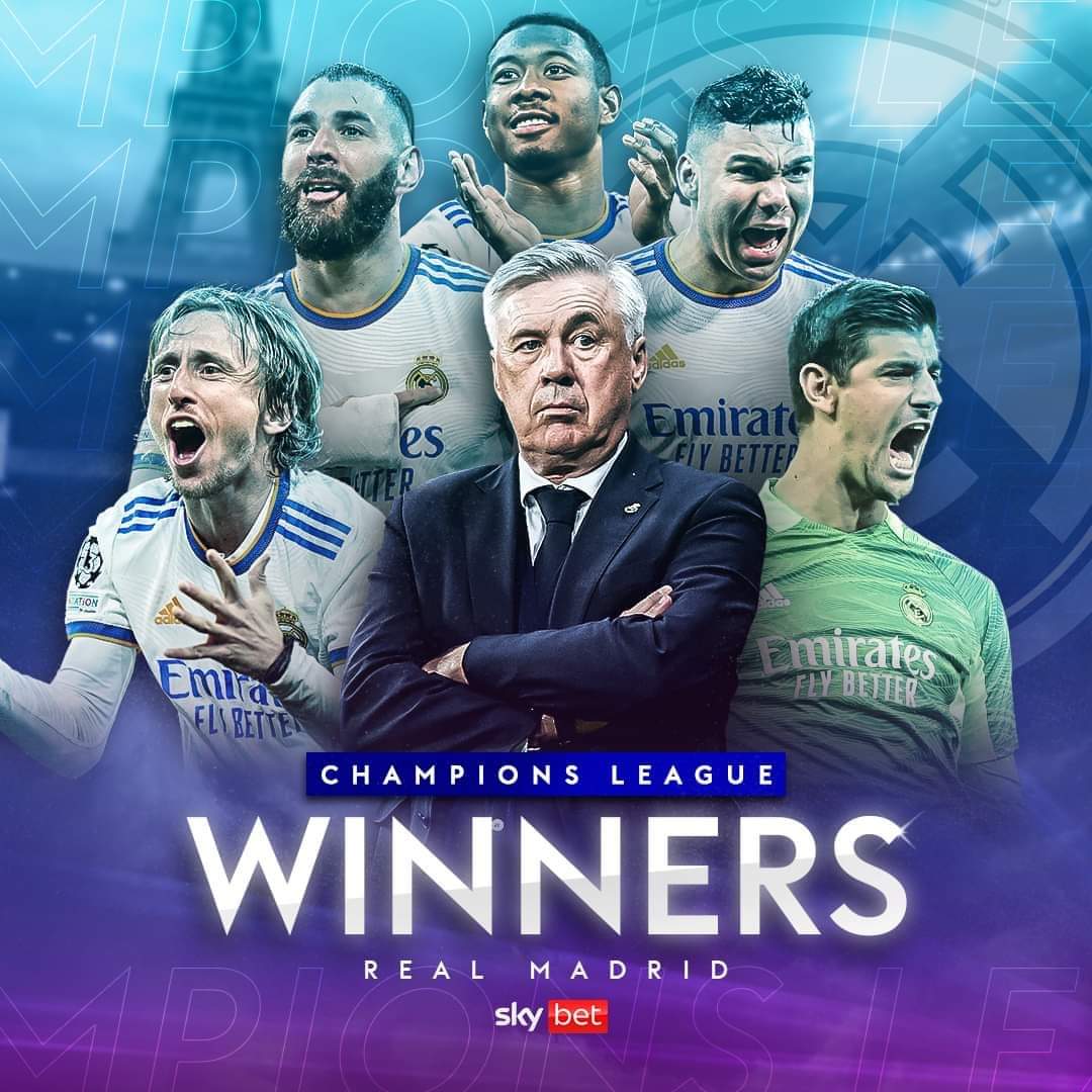 Real Madrid UEFA Champions League 2022 Wallpaper