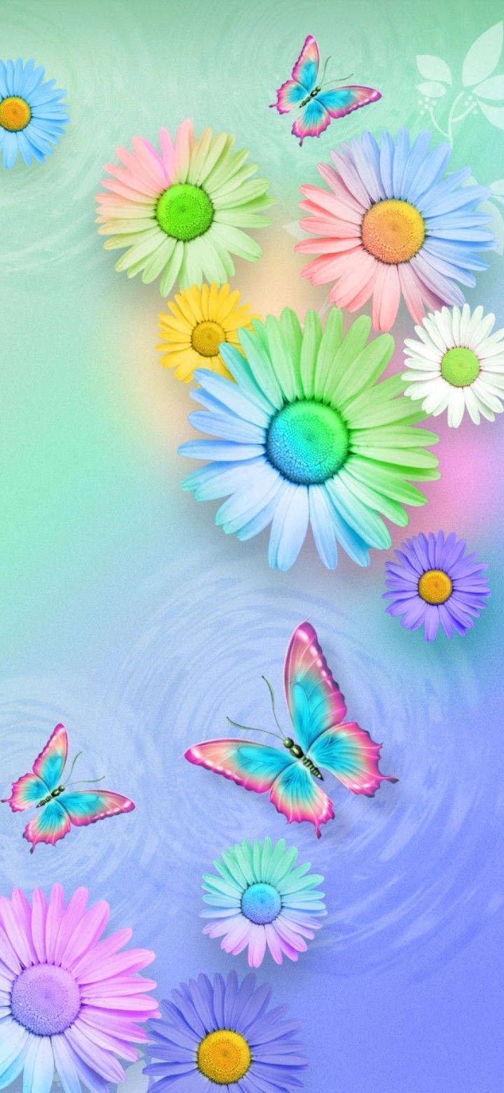 Fondo de pantalla para teléfonos. Android wallpaper flowers, Flower iphone wallpaper, Butterfly wallpaper background