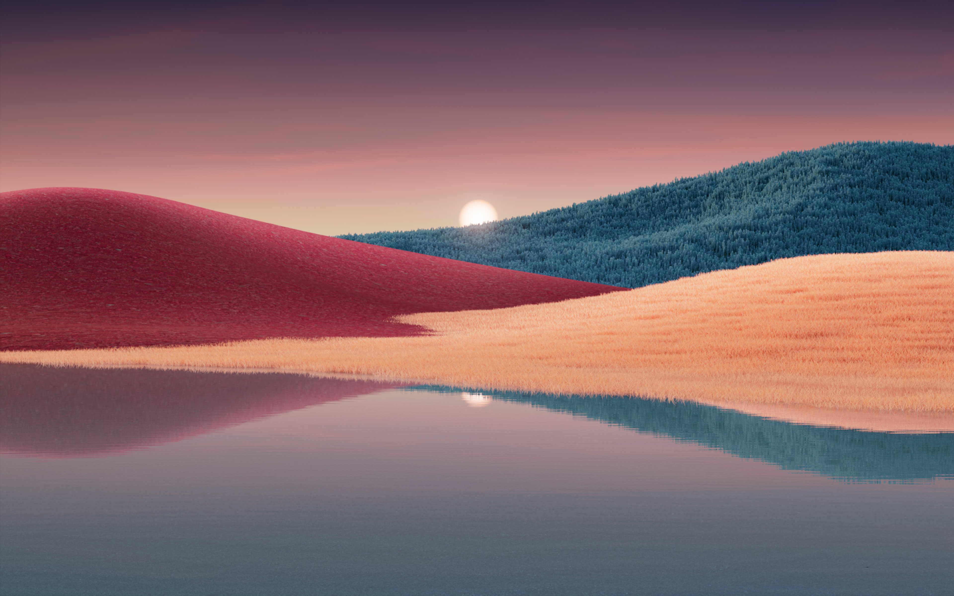 Landscape Wallpaper 4K, Windows Sunset, Nature
