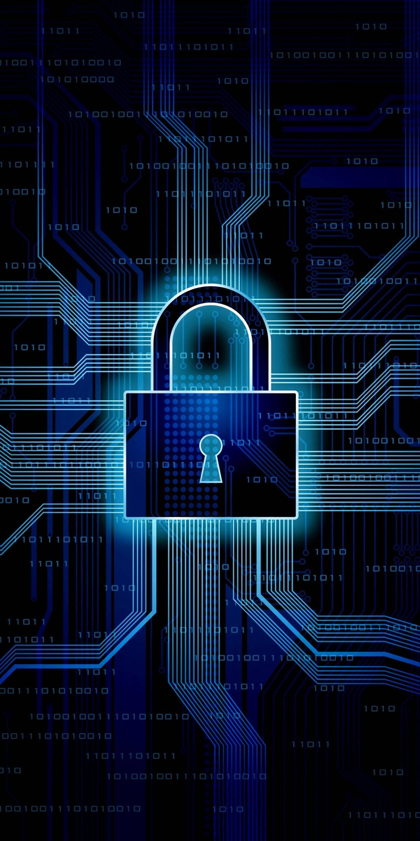 Download Cyber Lock Pattern Wallpaper