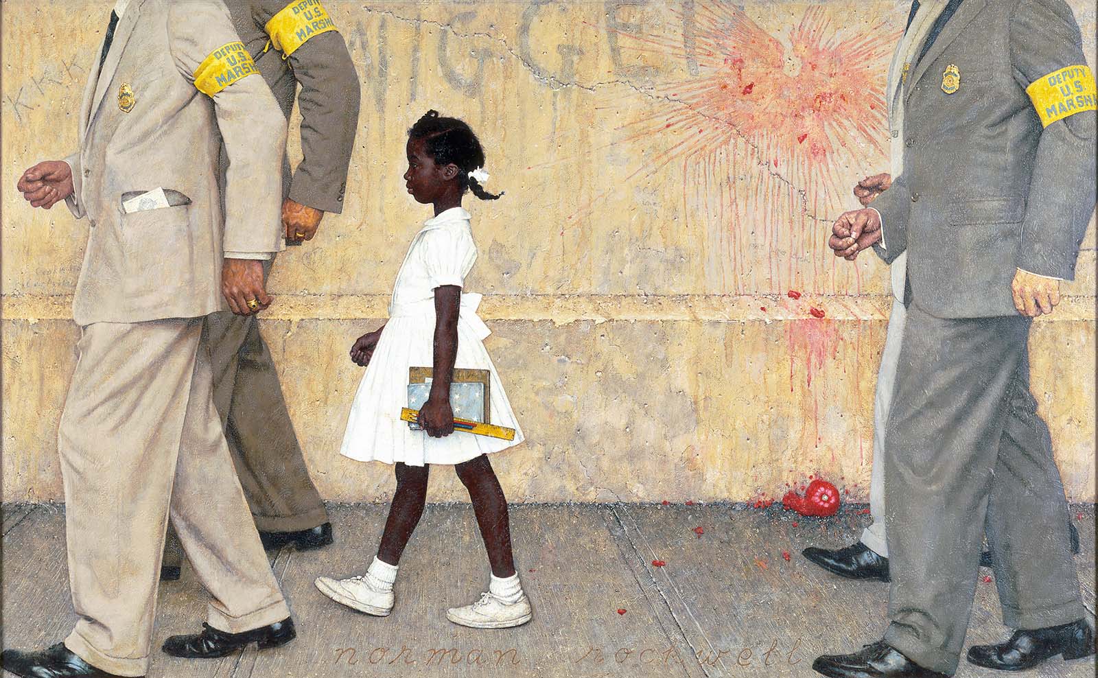 Ruby Bridges, The First African American To Attend A White Elementary School In The Deep South, 1960 Historical Photo