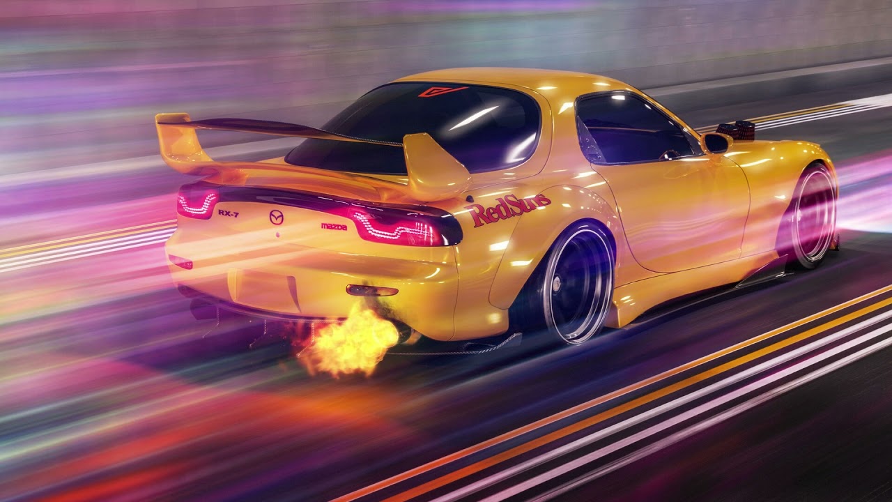 MAZDA RX7 RED SUNS LIVE WALLPAPER