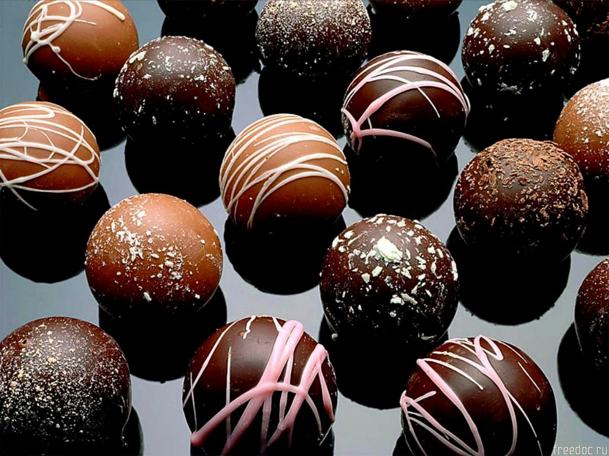 Chocolate truffle wallpaper HD. Download Free background