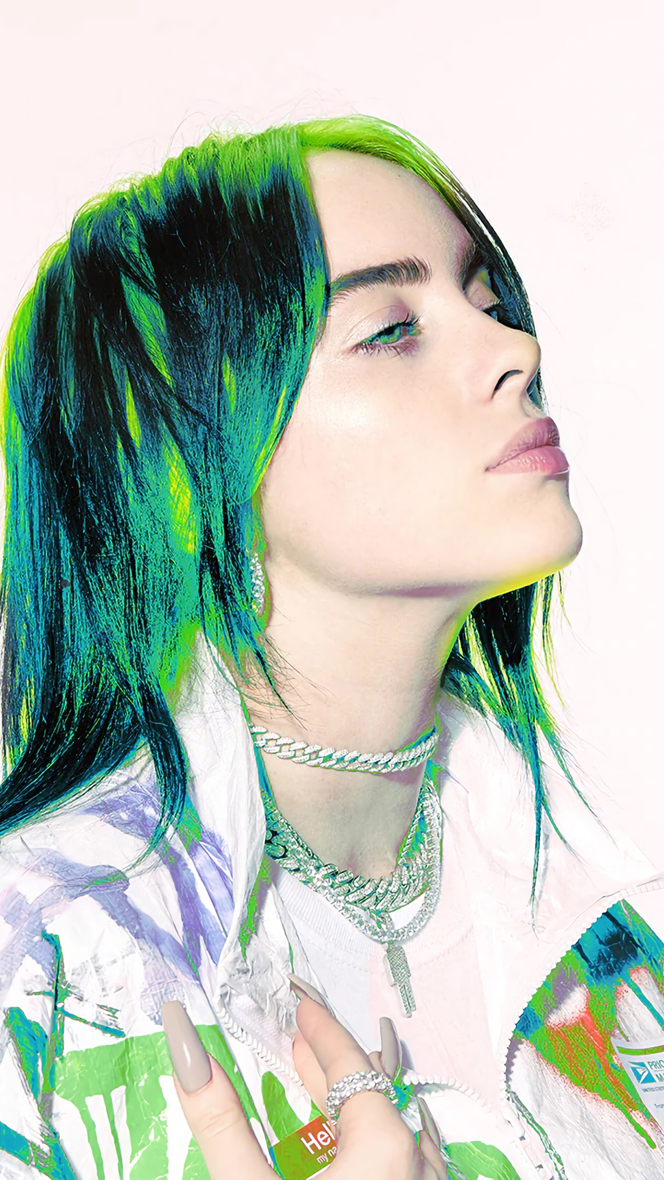 Billie Eilish, Green Hair, 4k Gallery HD Wallpaper