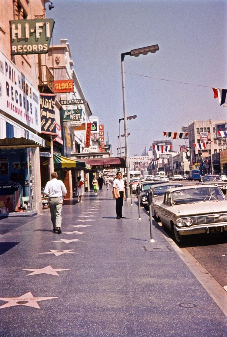 Street. Hollywood boulevard, Photo, Retro aesthetic
