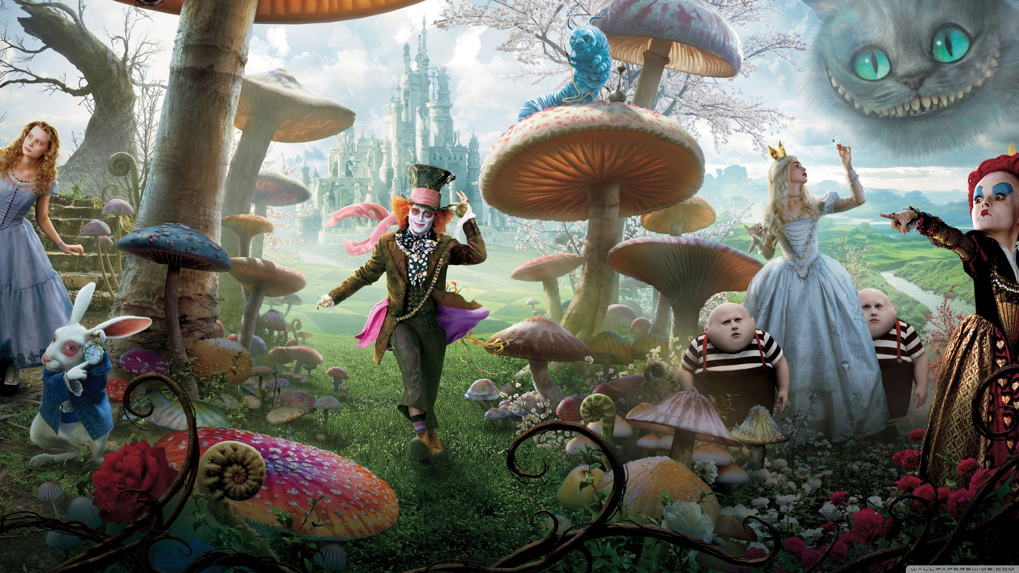 Alice In Wonderland Wallpaper and Background 4K, HD, Dual Screen