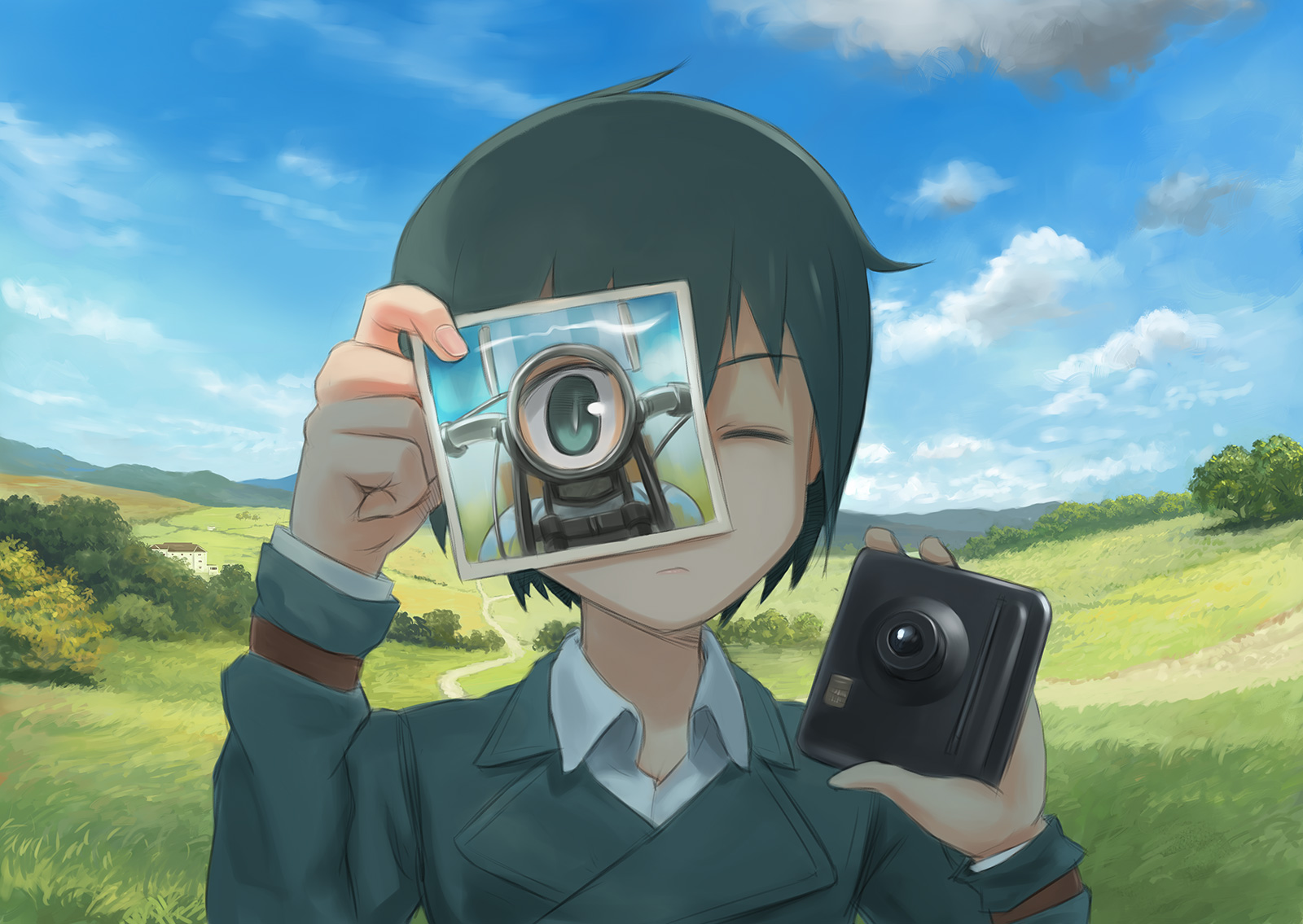 kino and hermes (kino no tabi) drawn