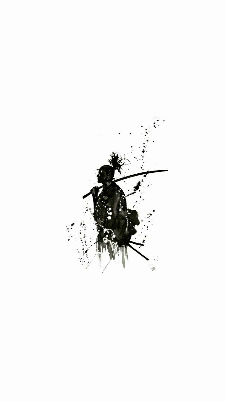 Samurai warrior wallpaper HD with white background. Лесные татуировки, Изображение татуировок, Самурайское искусство