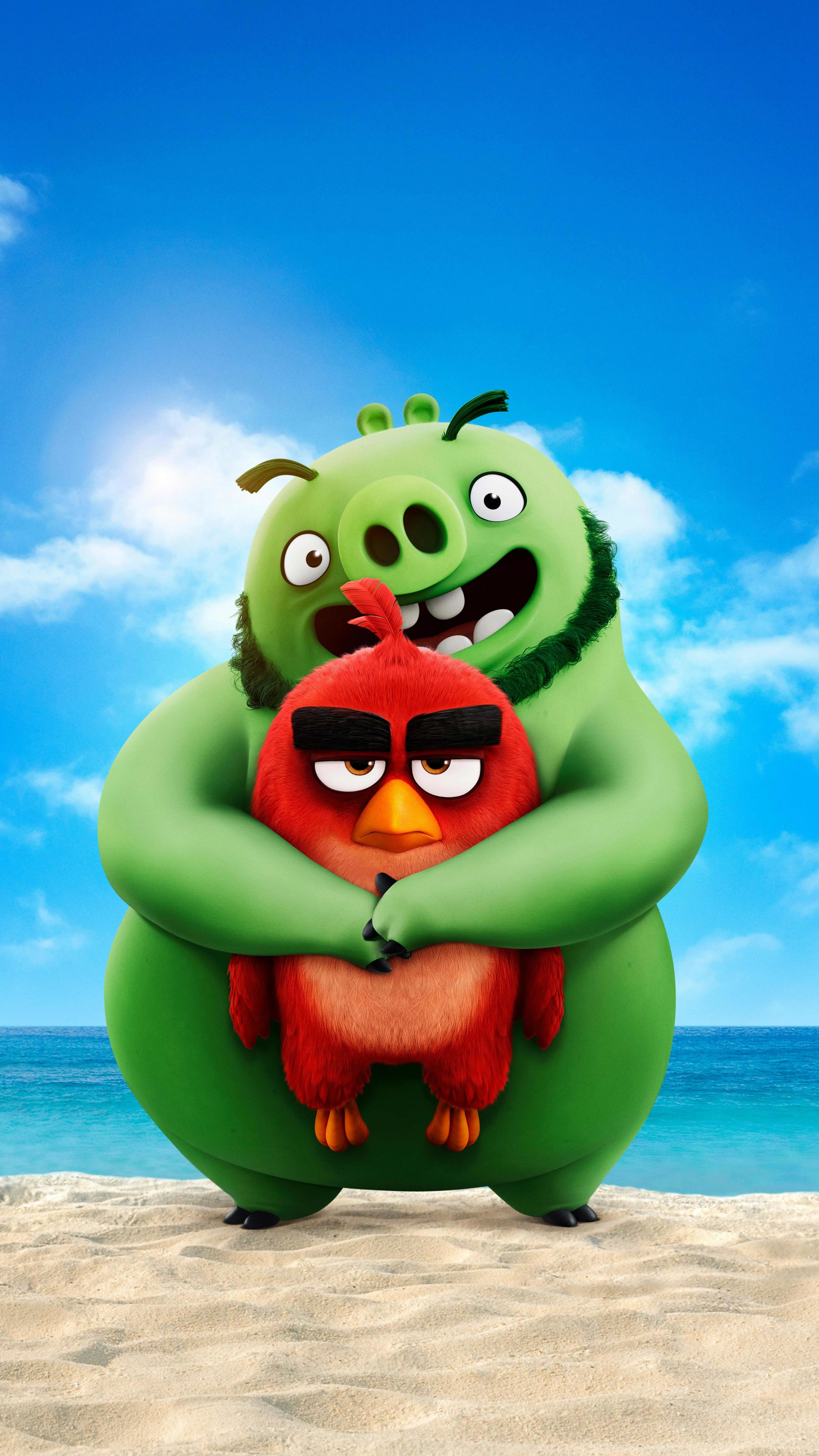Download wallpaper 2160x3840 movie, piggy and birdy, the angry birds movie 2, 2160p, sony xperia z5 premium dual, 2160x3840 HD background, 22103