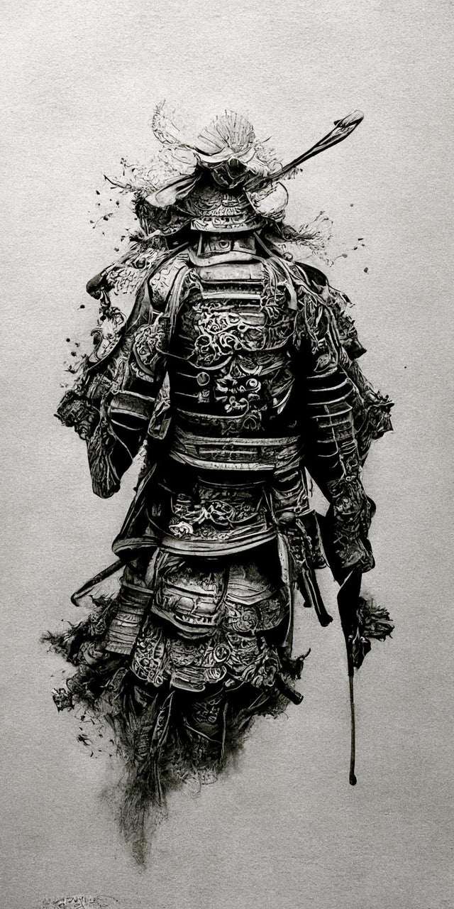 Ink Samurai Wallpaper