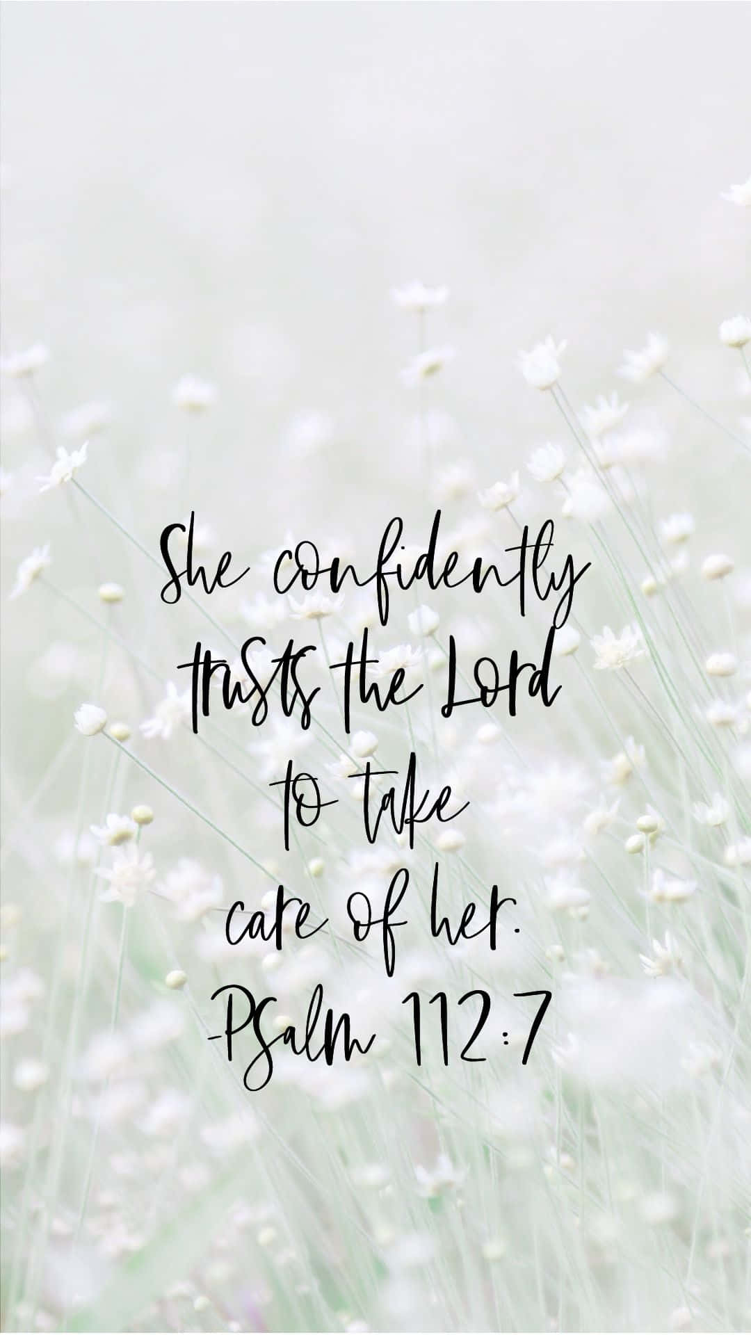 Download Psalm 112:7 Girly Christian Wallpaper