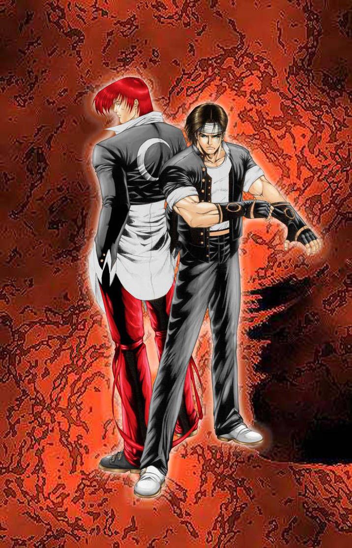 Kyo and Iori 2 by werder. King of fighters, Lutador, Desenhos do mario