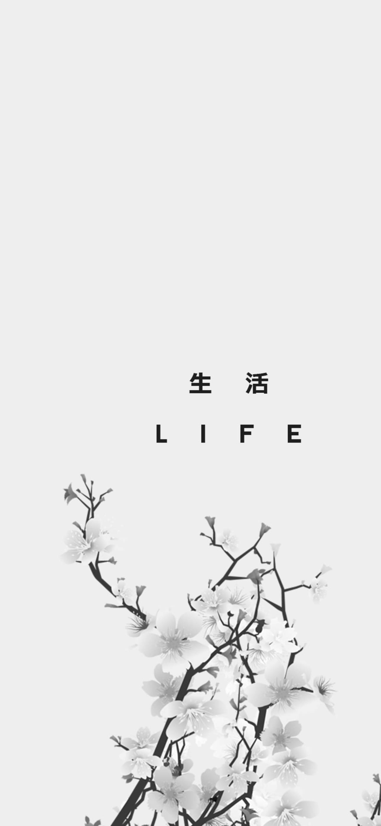 Download Japanese Aesthetic iPhone Life Quote Wallpaper