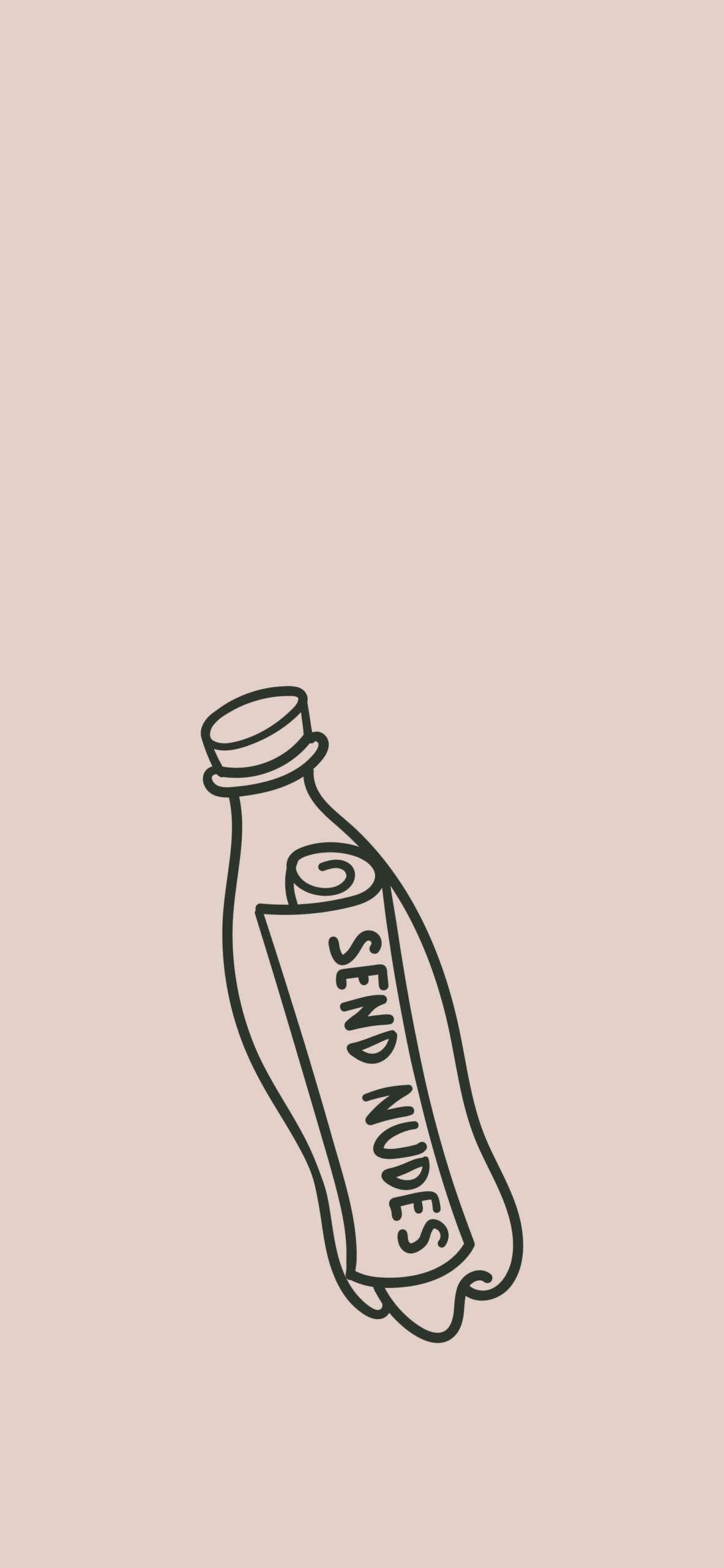 Beige Aesthetic Doodle Wallpaper