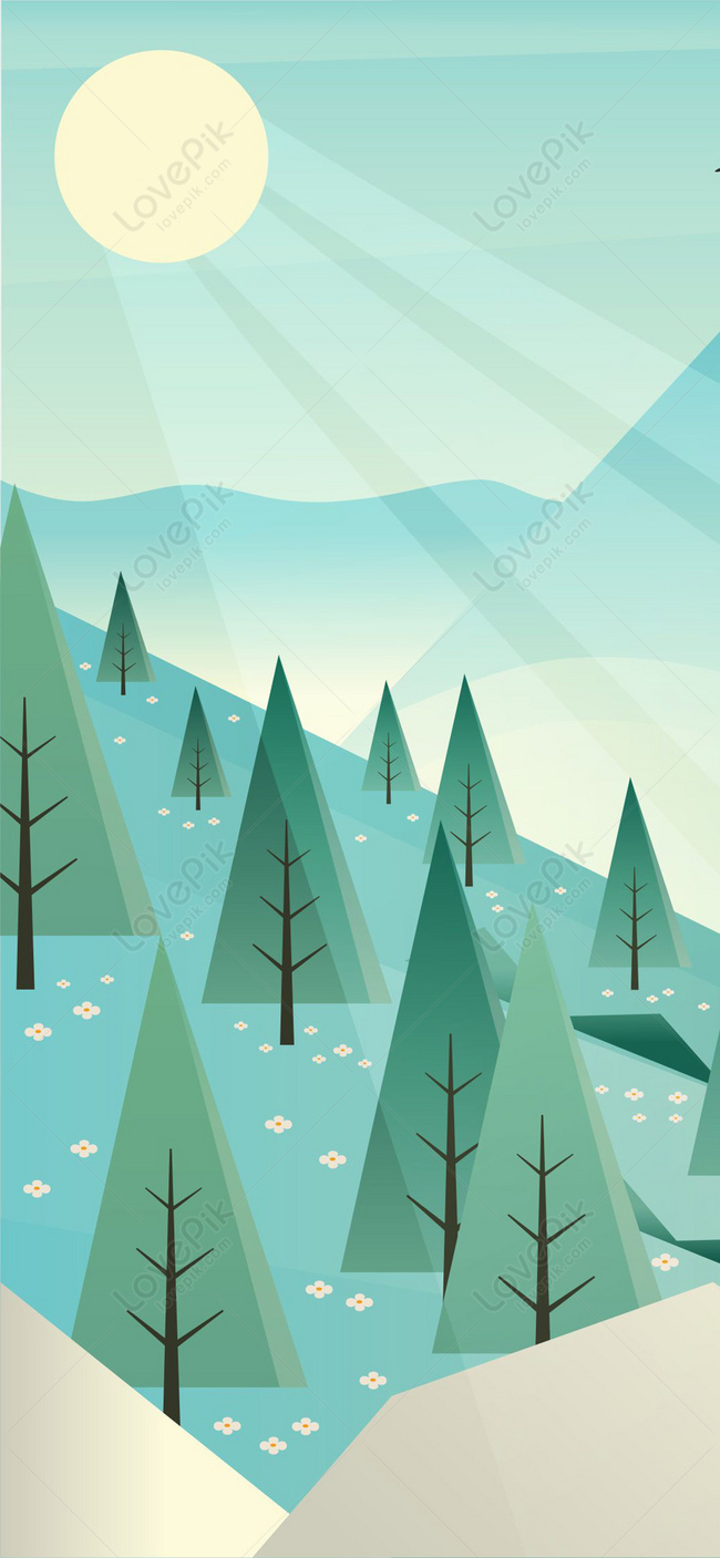 Spring Scenery Mobile Phone Wallpaper Image Free Download