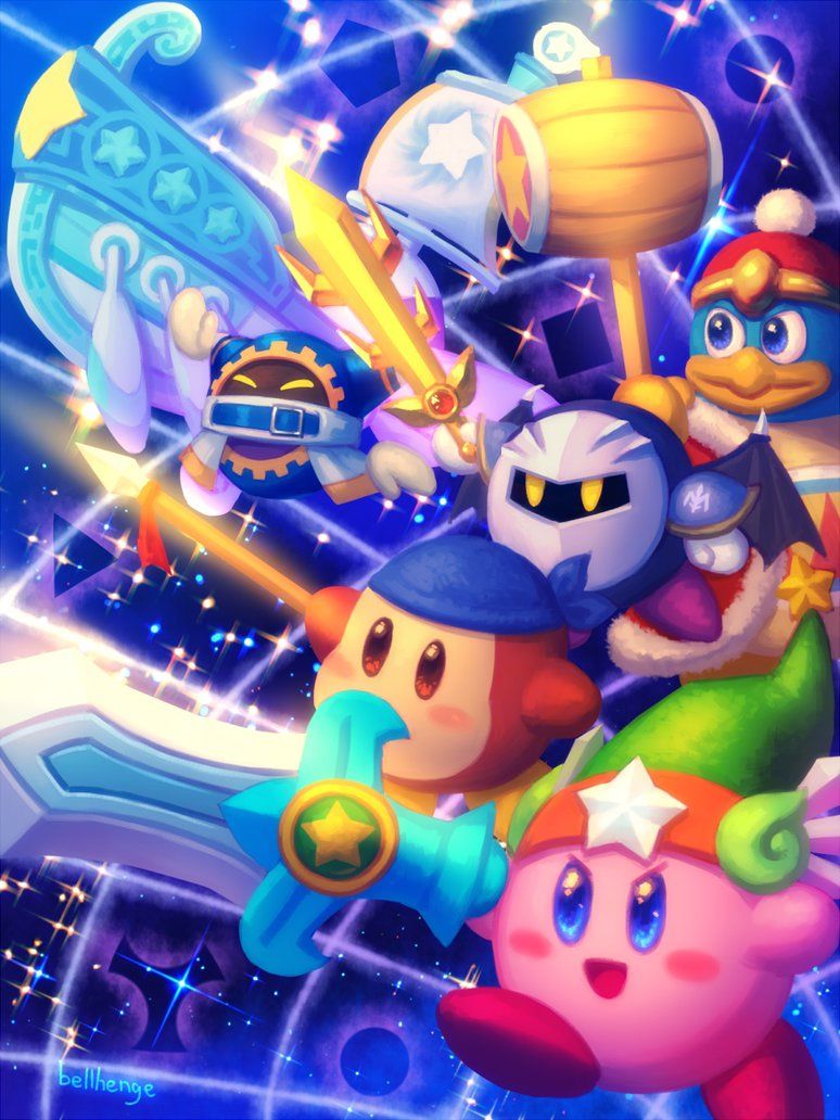 Kirby's Return to Dream Land Deluxe - Team Kirby Wallpaper - Cat