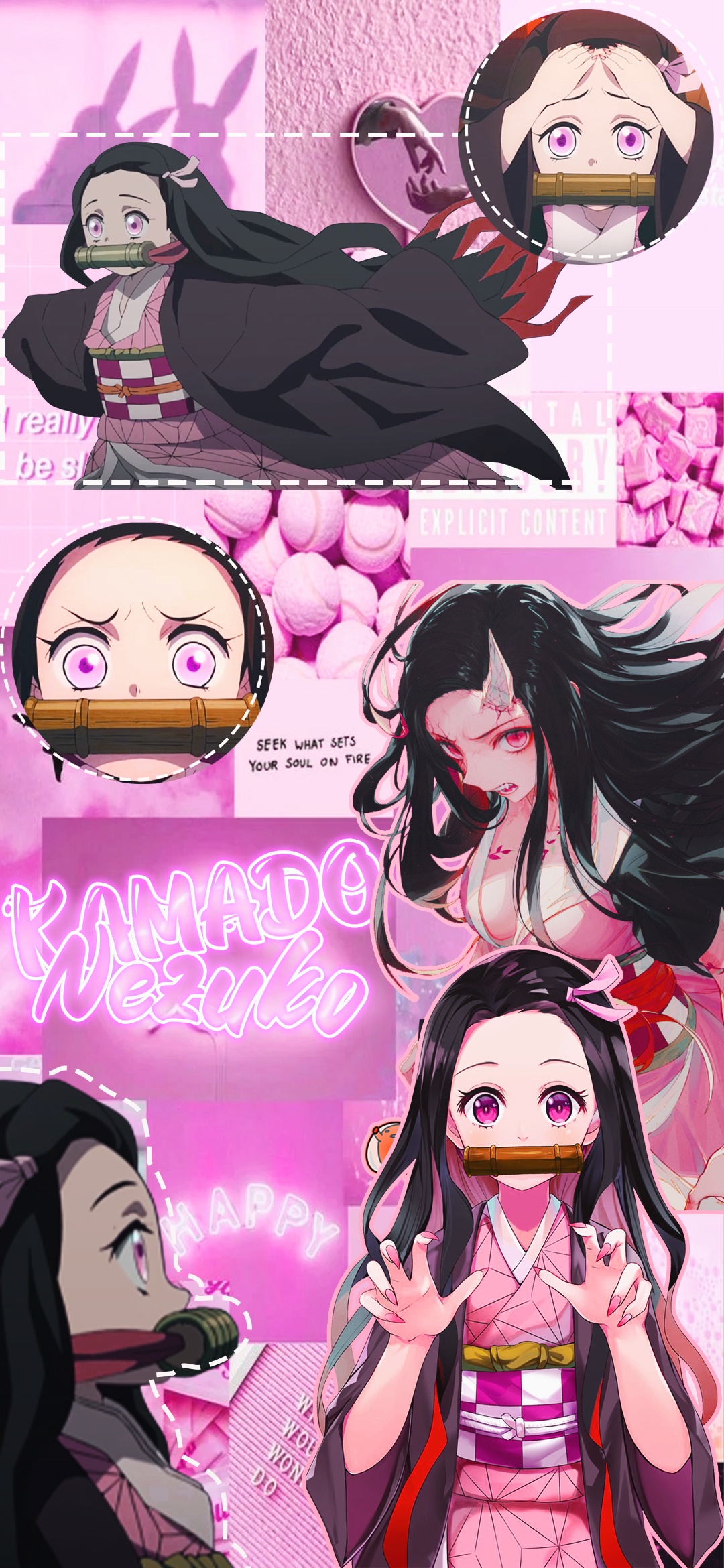 Wallpaper / Anime Demon Slayer: Kimetsu no Yaiba Phone Wallpaper, Nezuko Kamado, 1080x2340 free download