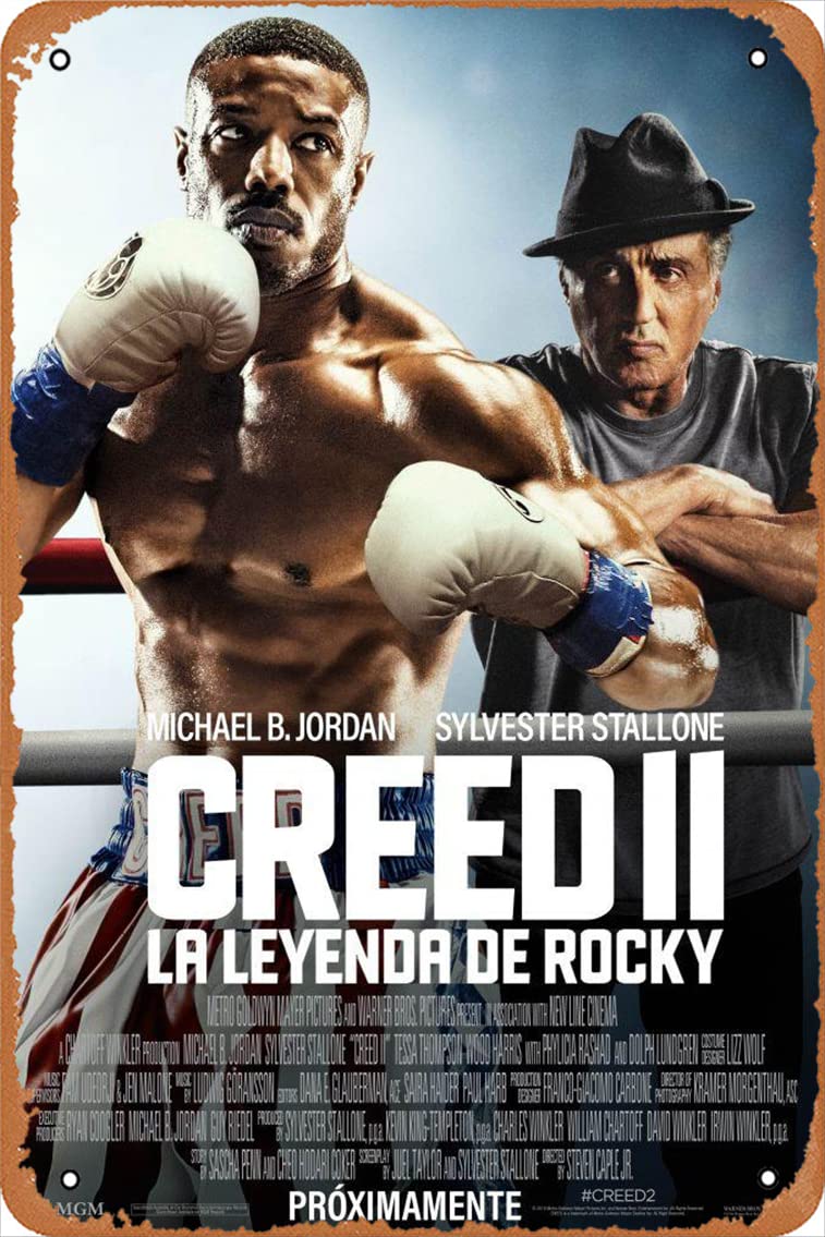 Amazon.com, Creed II Movie Poster Retro Metal Tin Sign 8x12 Inch, Home & Kitchen